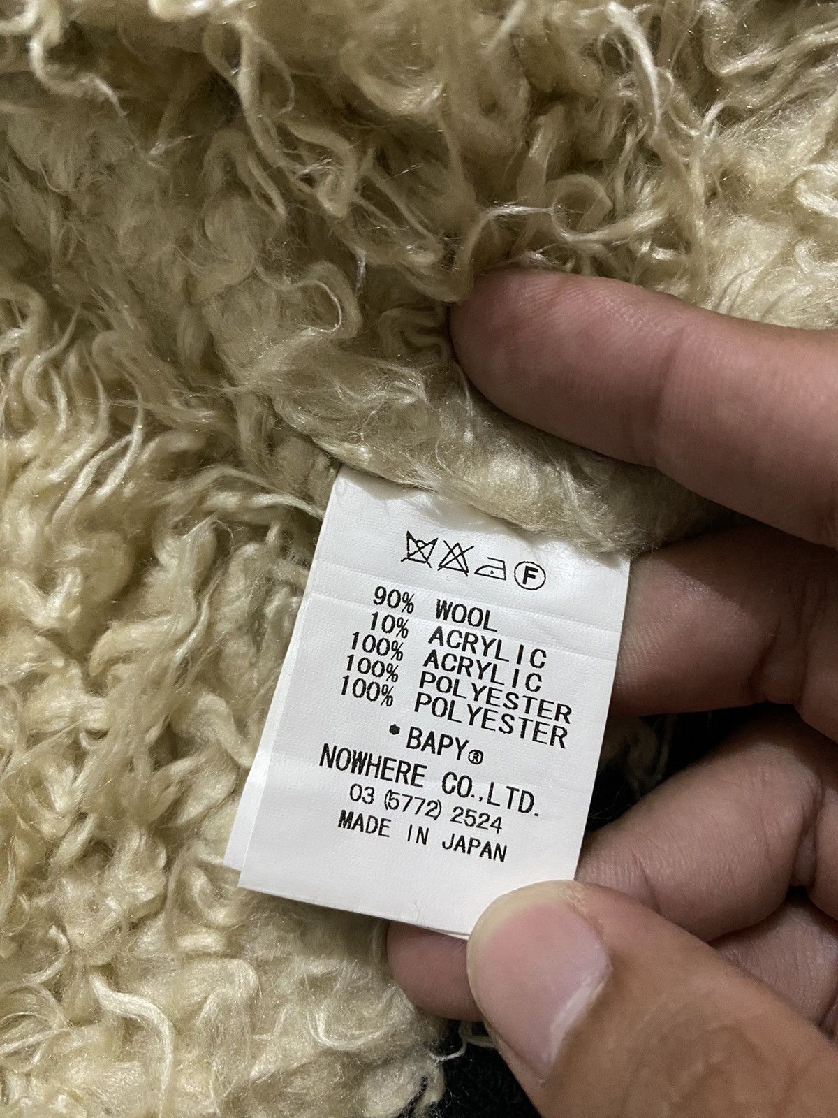 Bape Bapy ‘ This Is Short ‘ BAAPPYY!! Wool Hoodie Cropped Jacket Size XS / US 0-2 / IT 36-38 - 9 Thumbnail