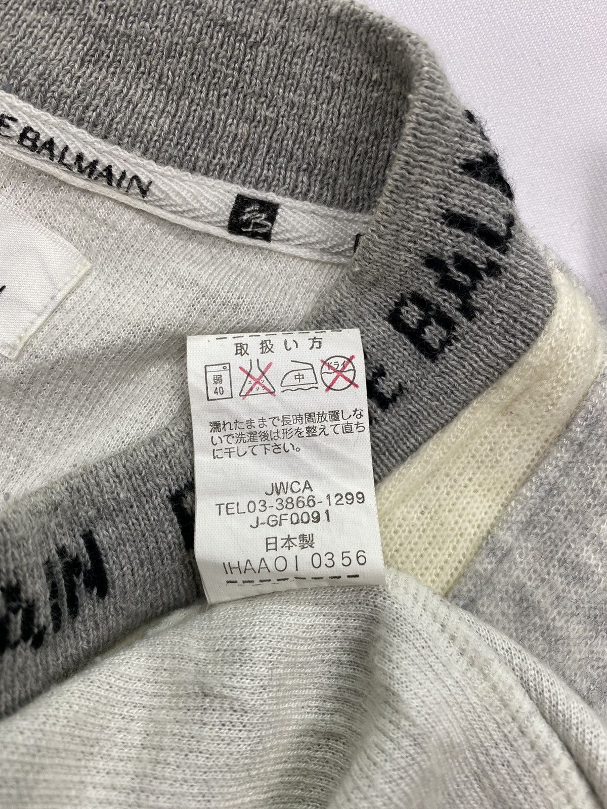 Pierre Balmain × Vintage Vintage Pierre Balmain Paris Multi Logo Sweatshirt Size US S / EU 44-46 / 1 - 11 Thumbnail