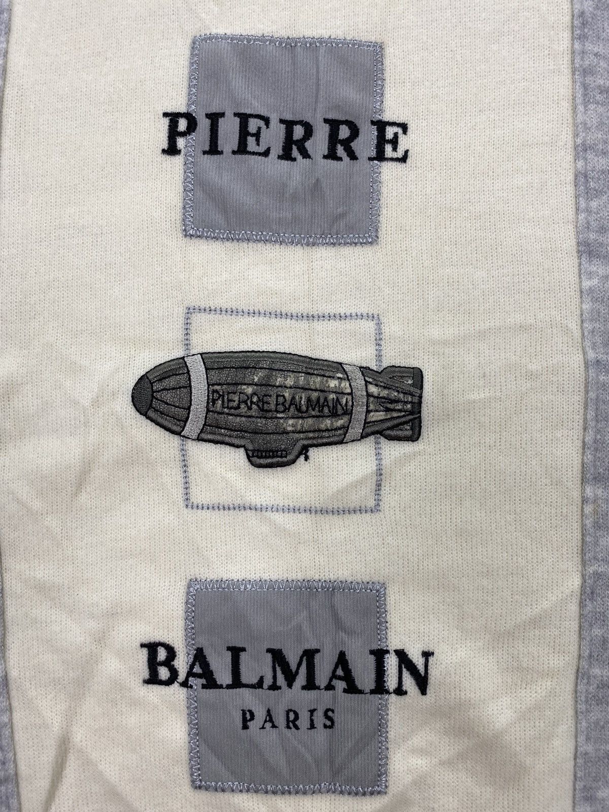 Pierre Balmain × Vintage Vintage Pierre Balmain Paris Multi Logo Sweatshirt Size US S / EU 44-46 / 1 - 8 Thumbnail