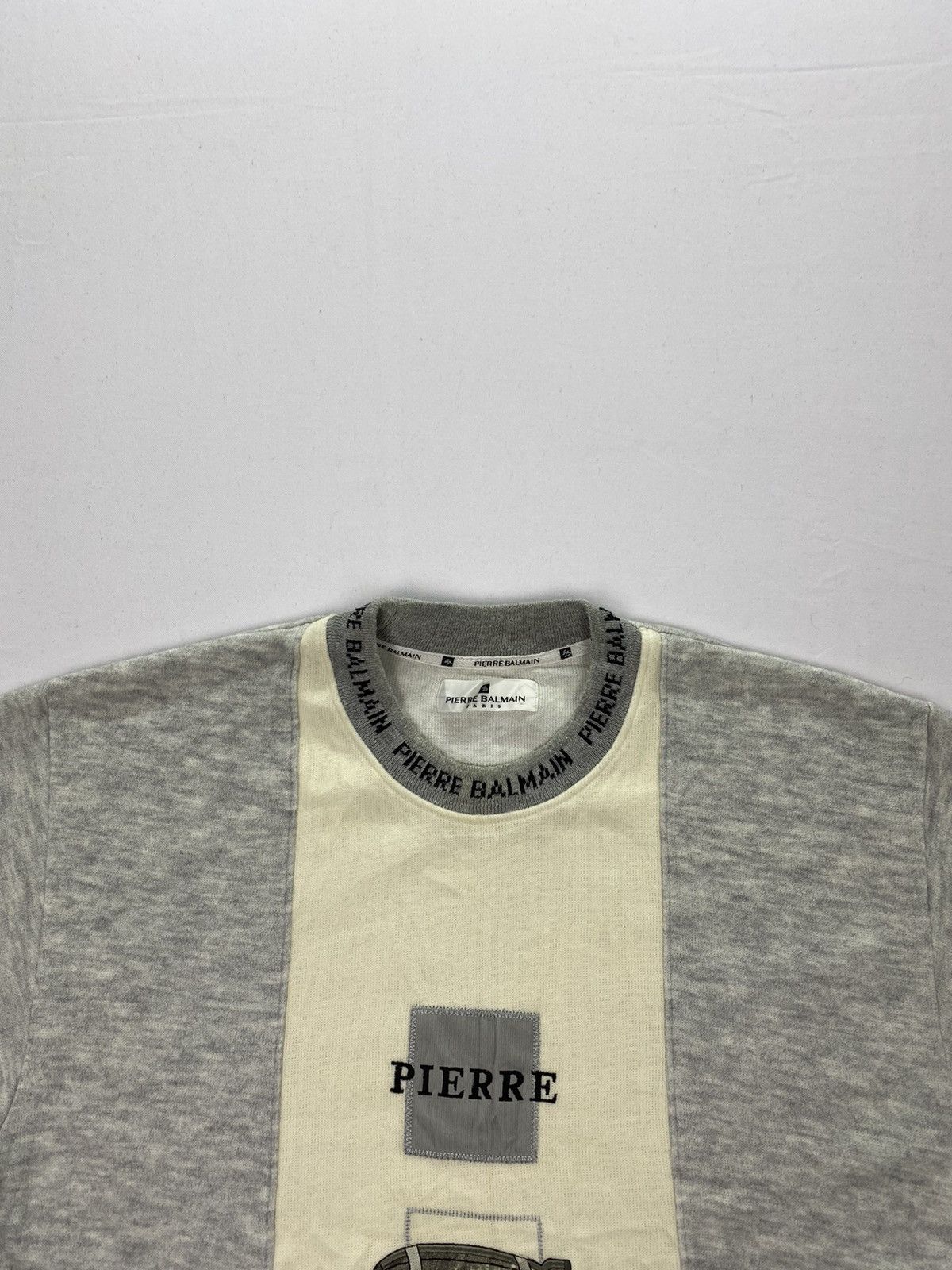 Pierre Balmain × Vintage Vintage Pierre Balmain Paris Multi Logo Sweatshirt Size US S / EU 44-46 / 1 - 7 Thumbnail
