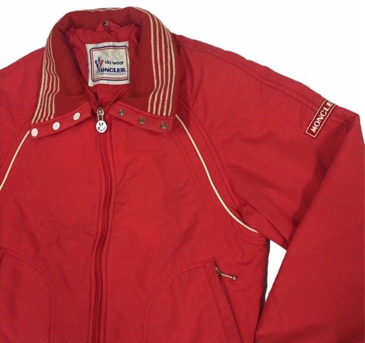 スキー MONCLER SKI WEAR JACKET ASICS LICENSE Moncler x ASICS Reversible Down Jacket 80s Ski wear Women's