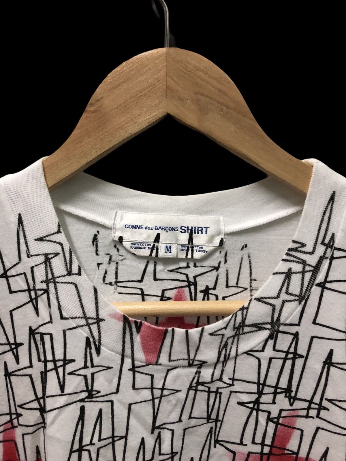 Comme des Garcons × Japanese Brand COMME DES GARÇONS SHIRT OVERPRINT T-SHIRT Size US M / EU 48-50 / 2 - 2 Thumbnail