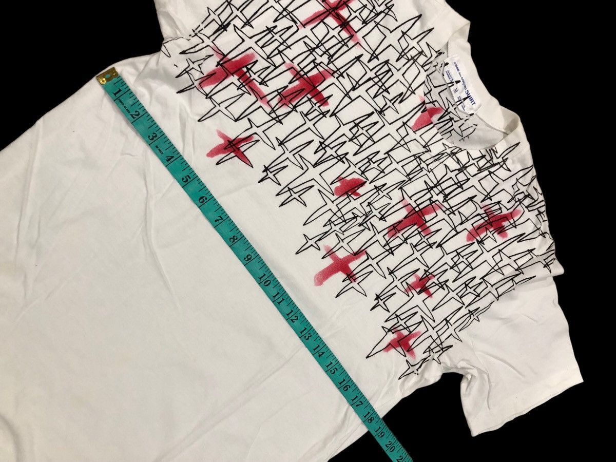 Comme des Garcons × Japanese Brand COMME DES GARÇONS SHIRT OVERPRINT T-SHIRT Size US M / EU 48-50 / 2 - 9 Thumbnail