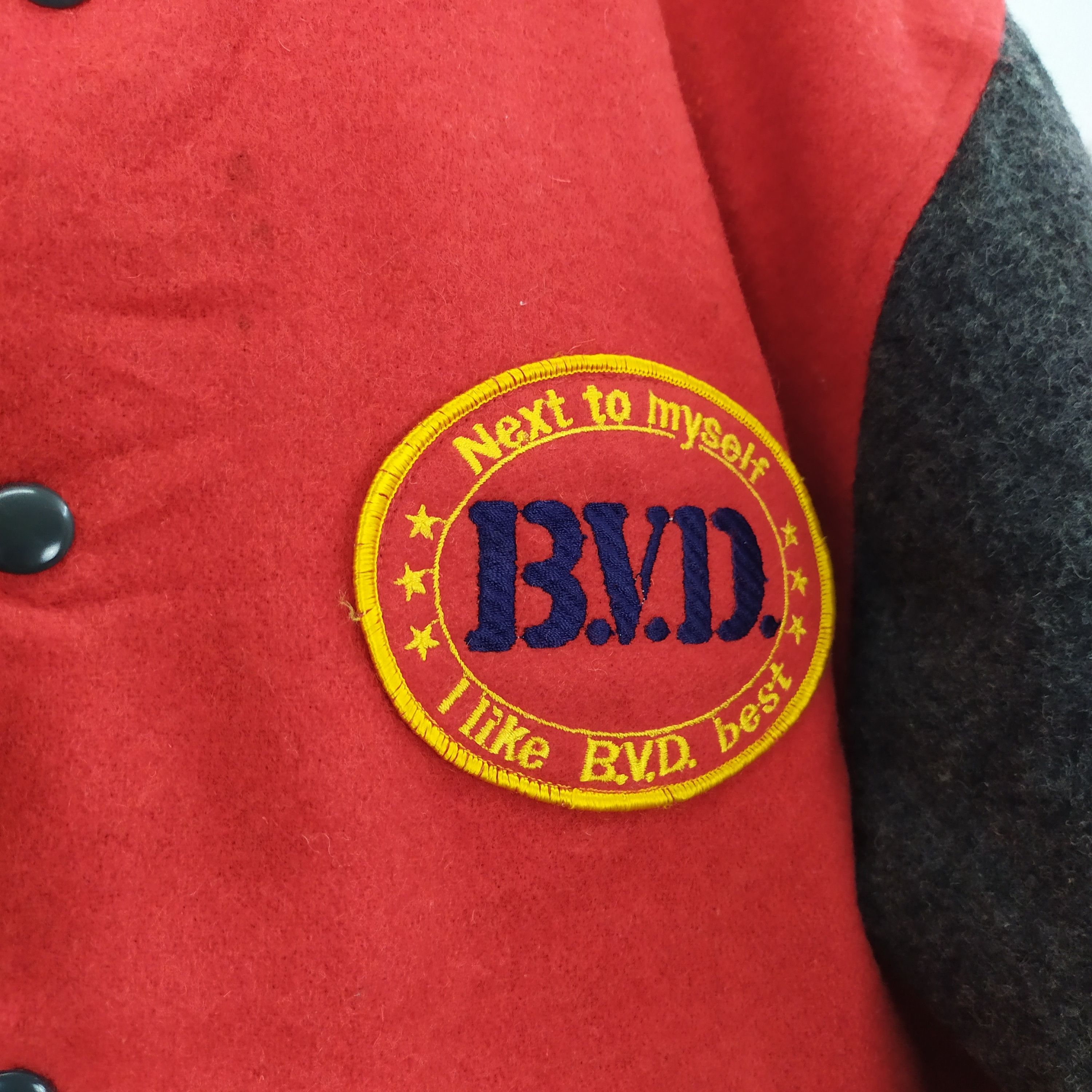 Japanese Brand Vintage B.V.D Wool Varsity jacket Size US M / EU 48-50 / 2 - 5 Thumbnail