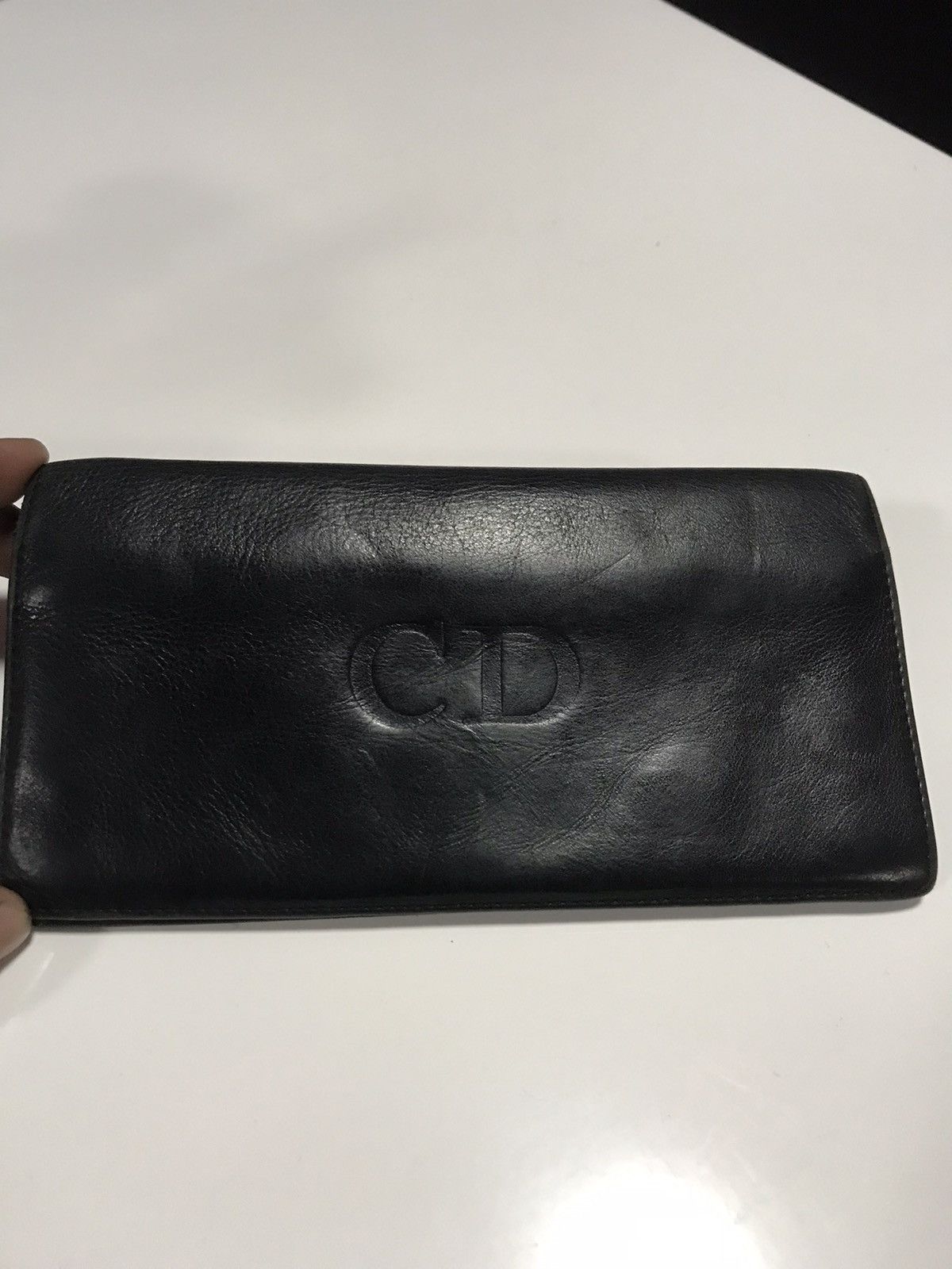 Christian Dior Monsieur CHISTIAN DIOR BLACK LEATHER LONG WALLET SPAIN Size ONE SIZE - 1 Thumbnail