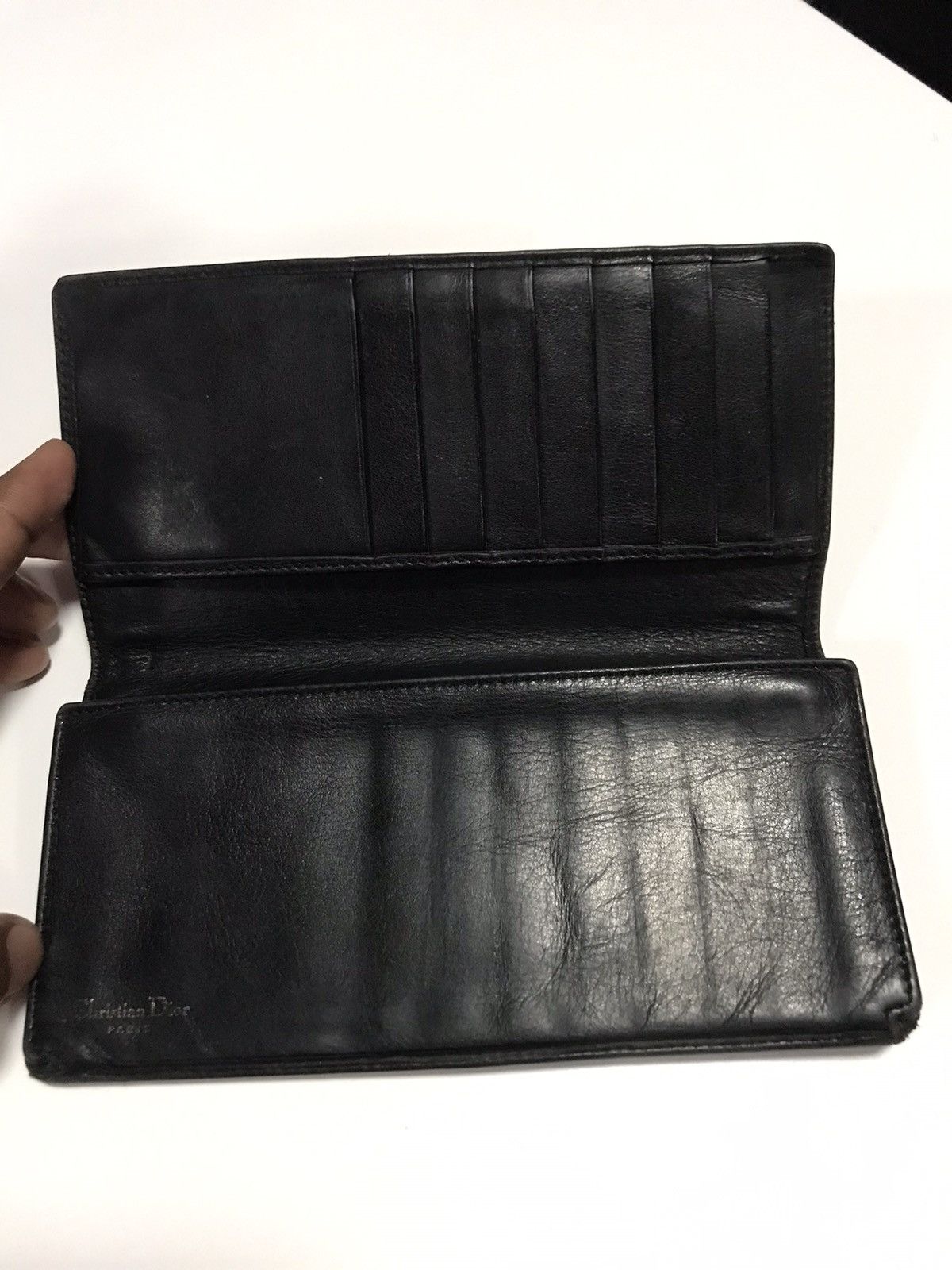 Christian Dior Monsieur CHISTIAN DIOR BLACK LEATHER LONG WALLET SPAIN Size ONE SIZE - 3 Thumbnail