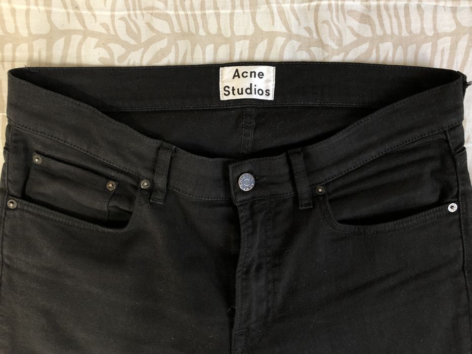 Acne Studios Ace Stay Cash Black Jeans Denim | Grailed