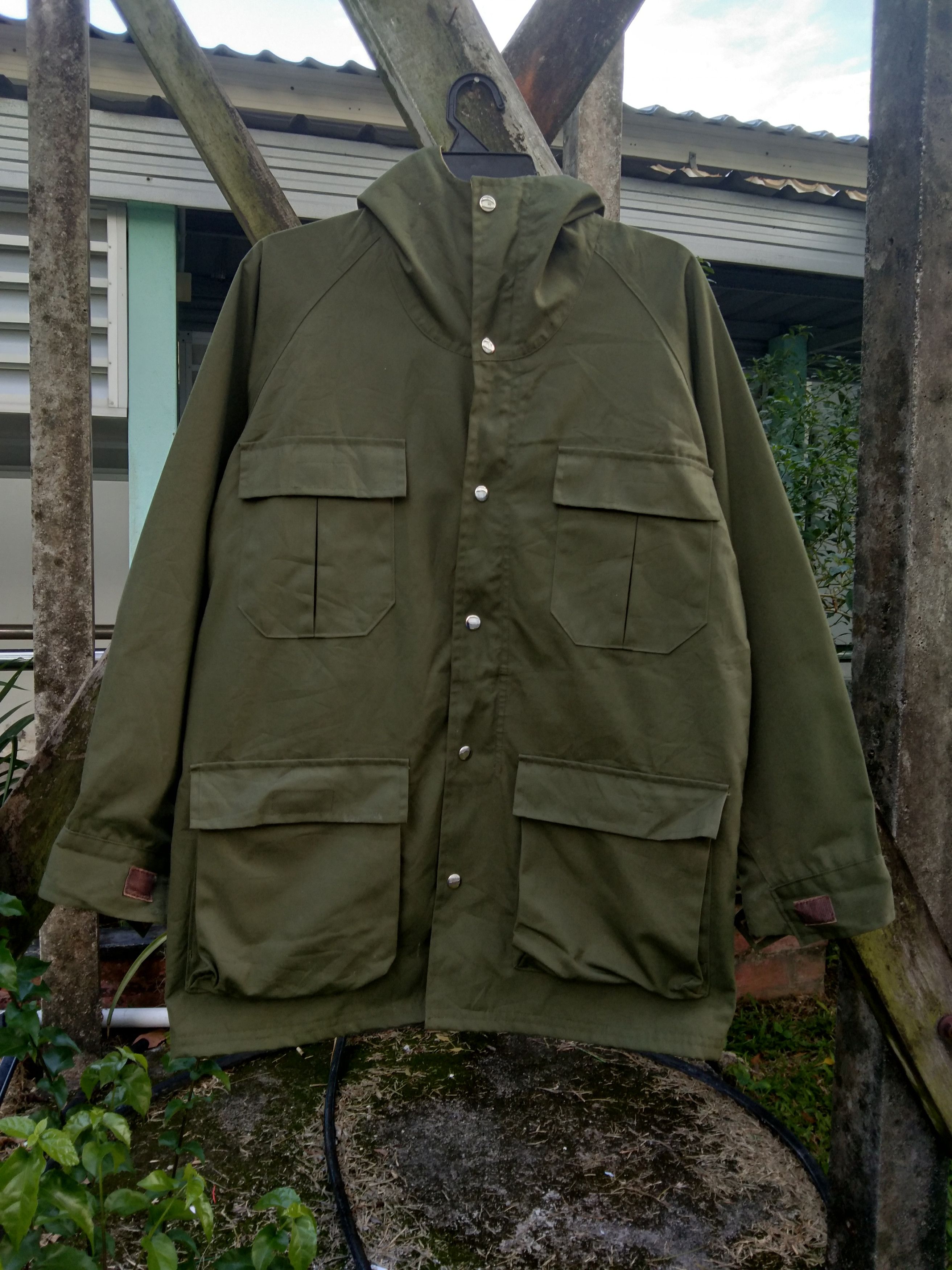 Japanese Brand MILITARYSTYLE OG-107 HOODIEJACKET with BACK ZIPPER POCKET Size US L / EU 52-54 / 3 - 1 Thumbnail