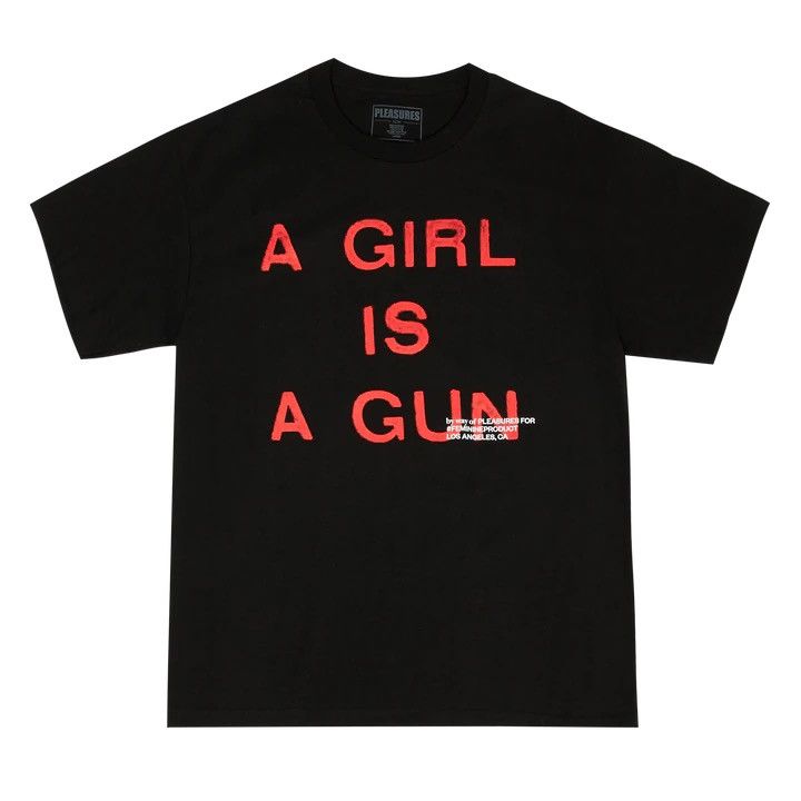 Pleasures 2XL XXL Black A Girl is A Gun Tee Shirt Merch Joy Red Band Size US XXL / EU 58 / 5 - 11 Thumbnail