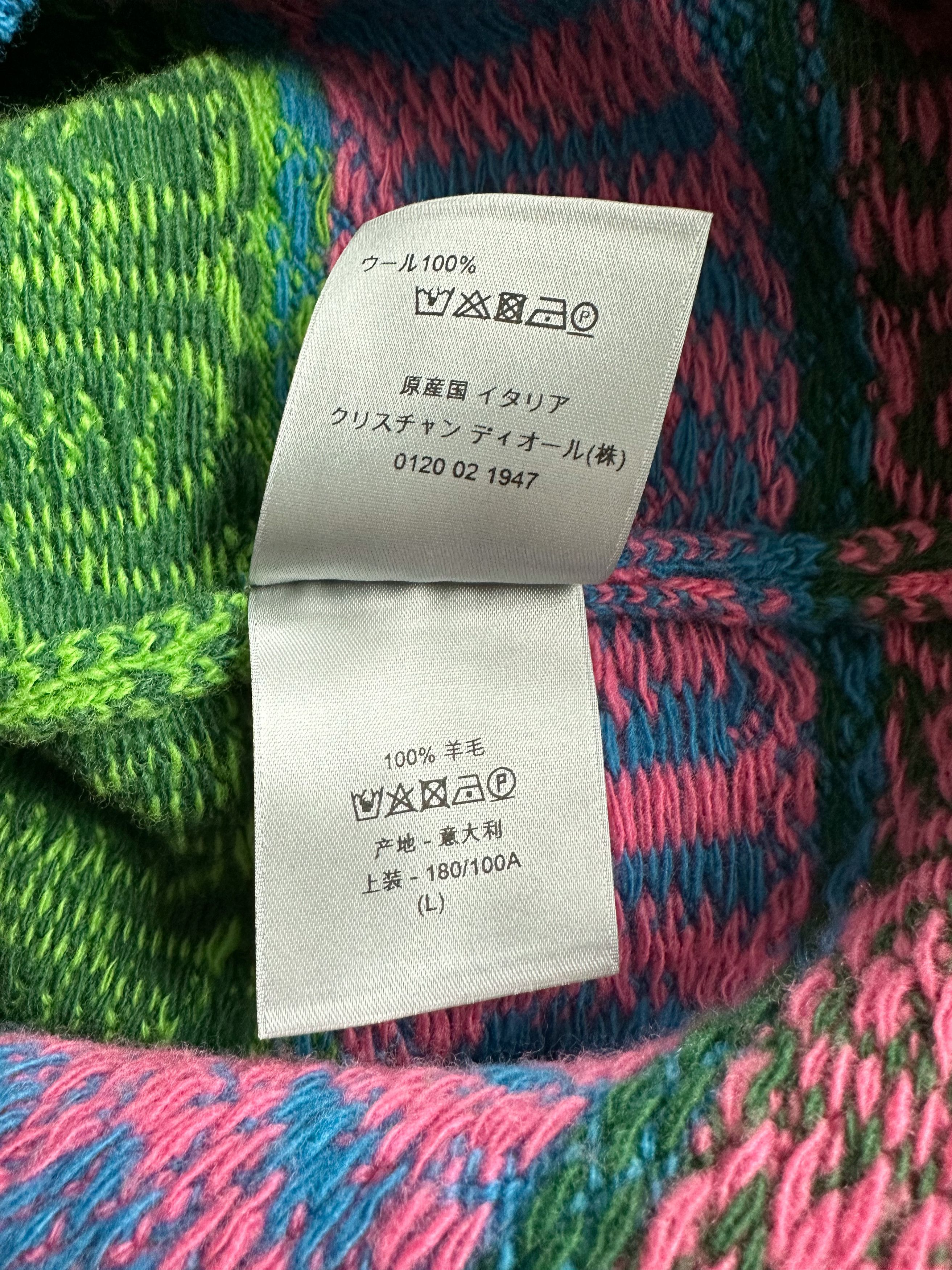 Dior Dior Stussy Multicolor Wool Sweater Size US L / EU 52-54 / 3 - 5 Thumbnail