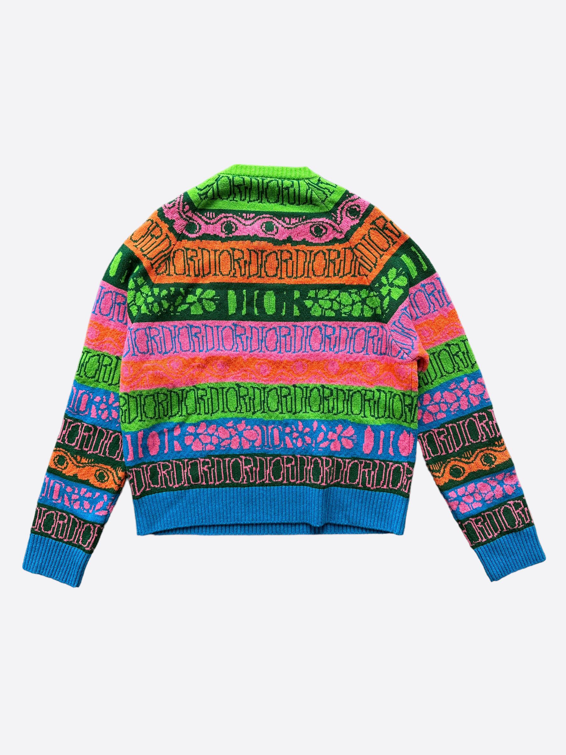Dior Dior Stussy Multicolor Wool Sweater Size US L / EU 52-54 / 3 - 2 Thumbnail