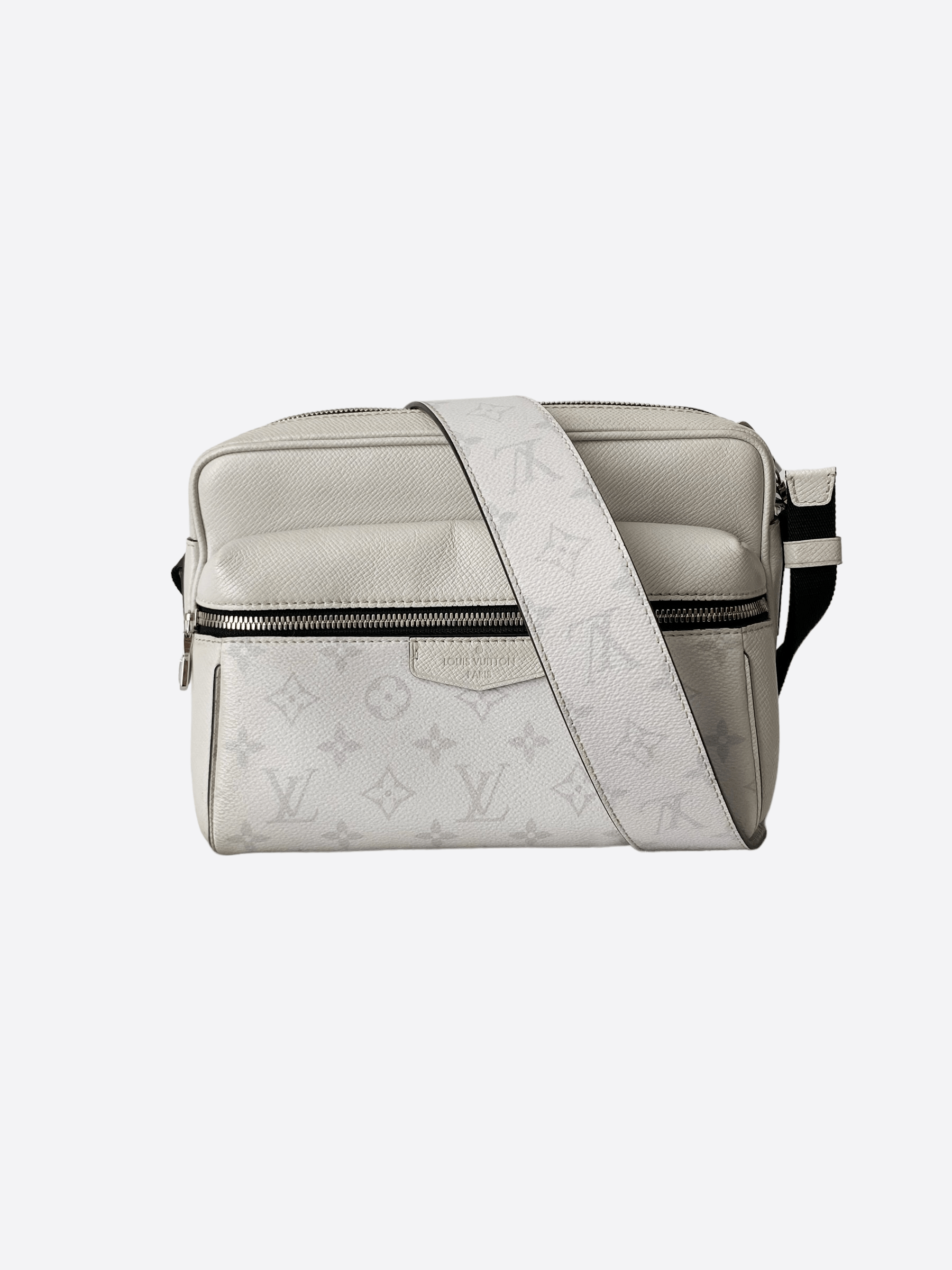 Louis Vuitton White Monogram Outdoor Messenger Bag, Men's