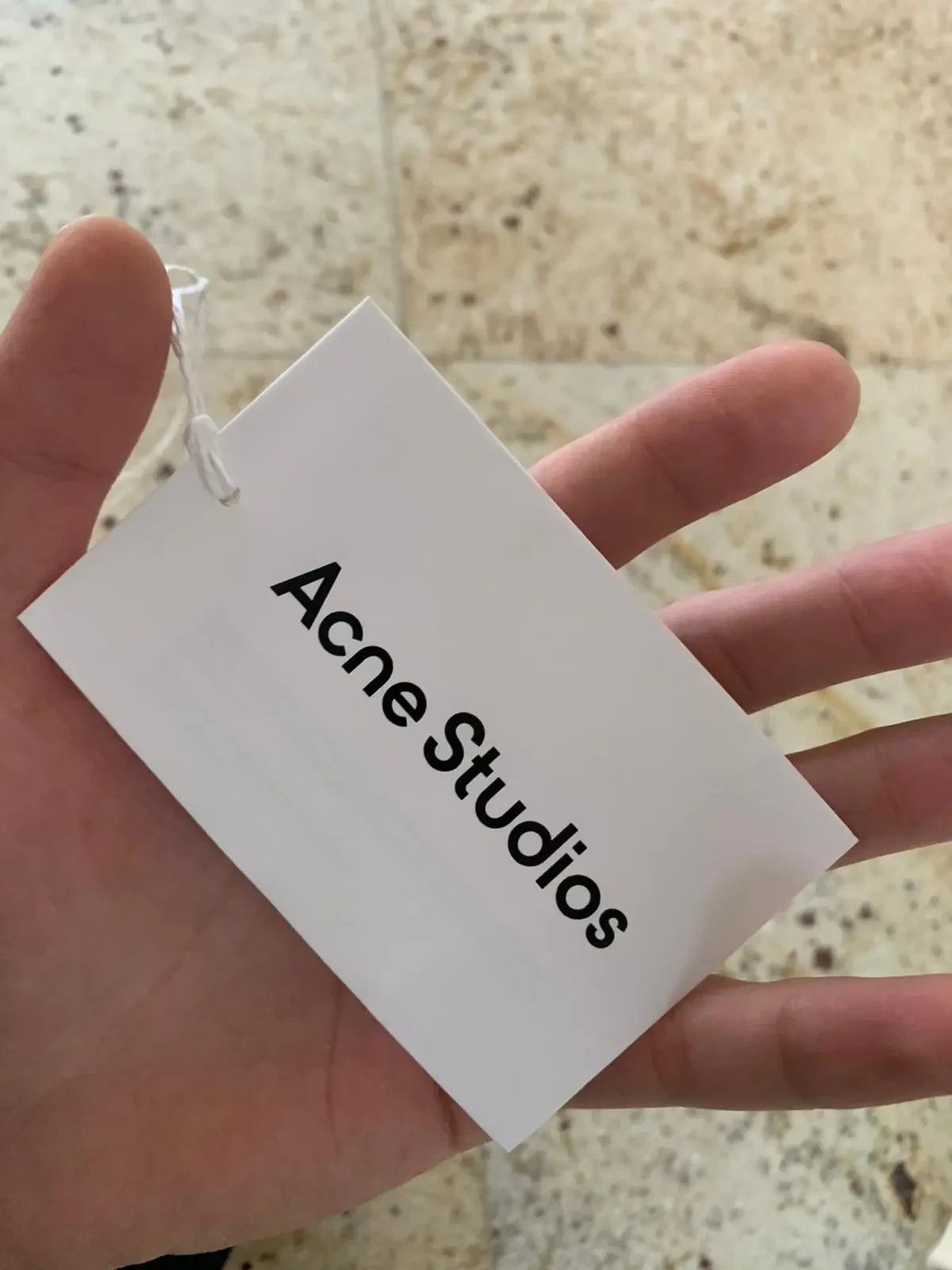 Acne Studios Logo Tote Bag in Ivory Size ONE SIZE - 9 Thumbnail