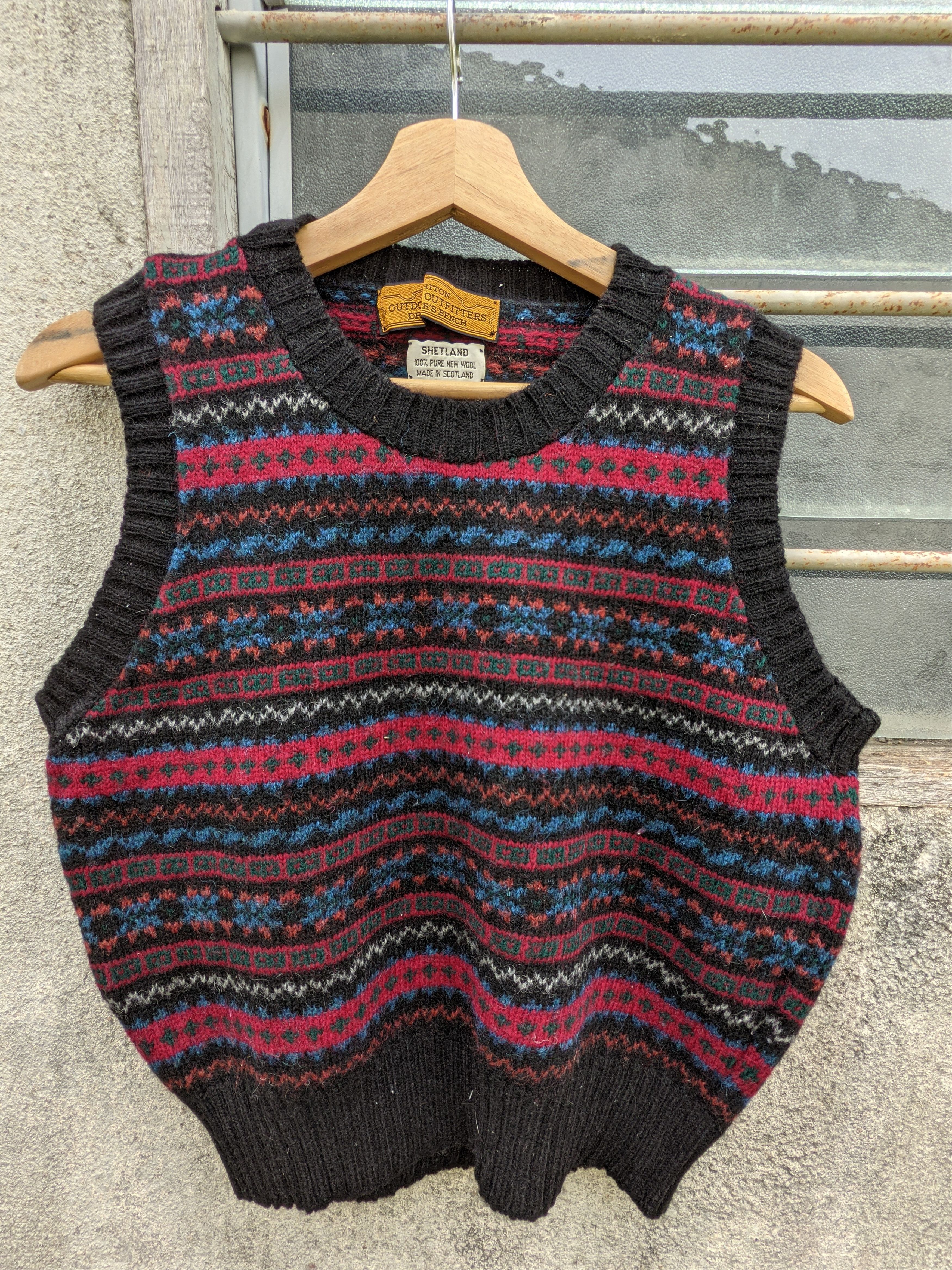 Bench Vintage Bench Shetland Wool Knitted Vest Size US S / EU 44-46 / 1 - 5 Thumbnail