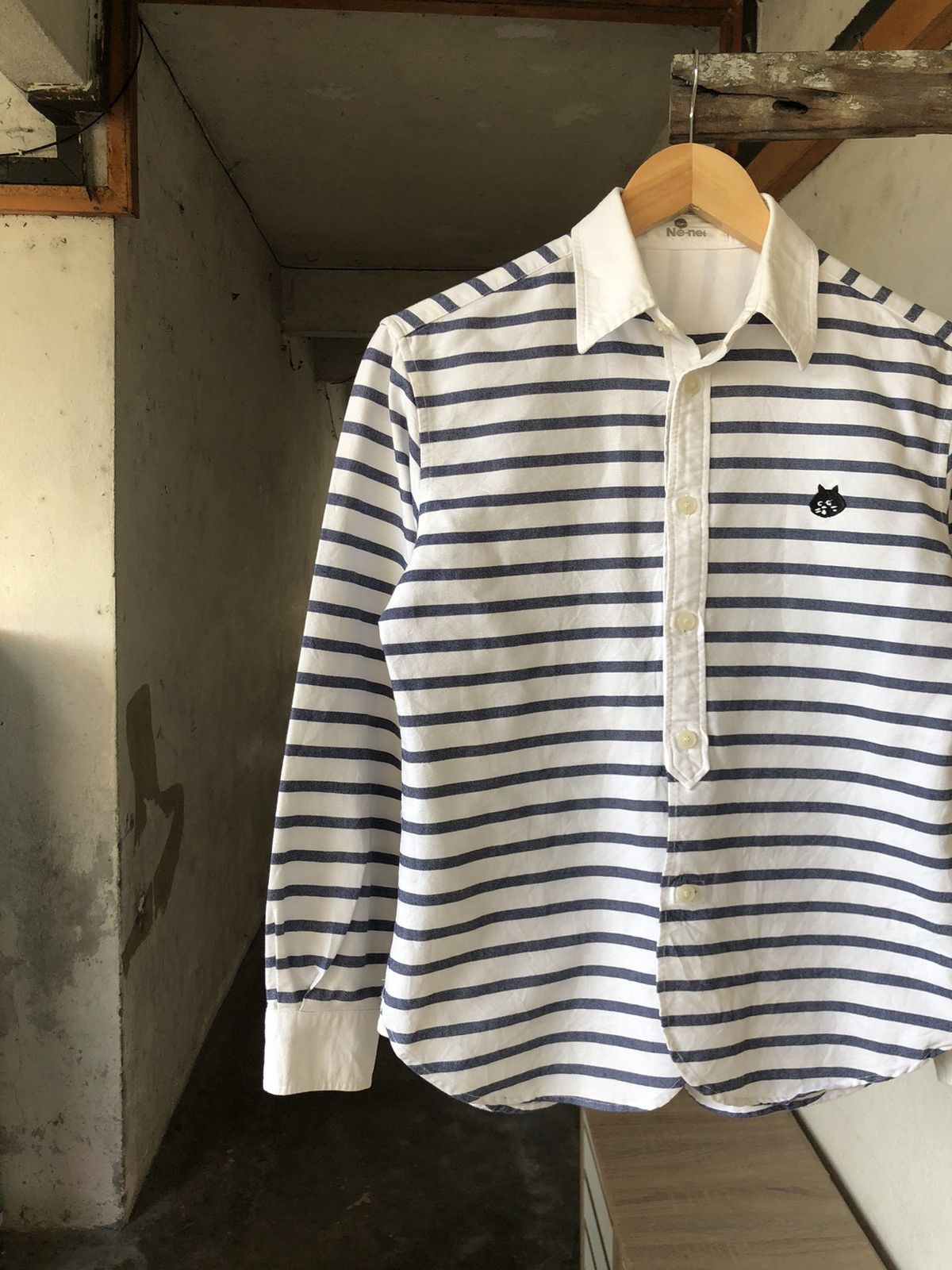 Issey Miyake Vintage Issey Miyake Ne-net Stripe Button Up Shirt Size S / US 4 / IT 40 - 4 Thumbnail