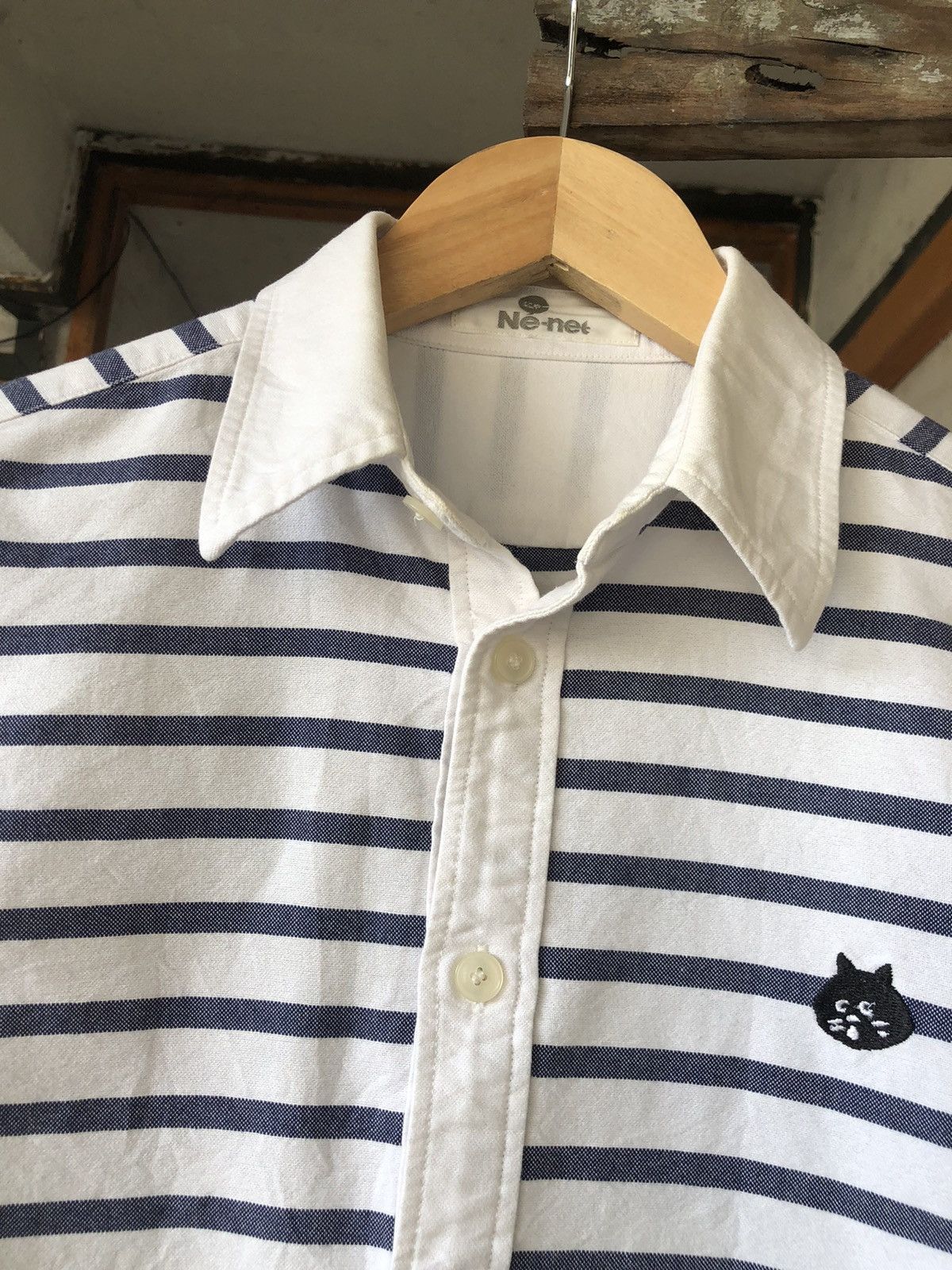 Issey Miyake Vintage Issey Miyake Ne-net Stripe Button Up Shirt Size S / US 4 / IT 40 - 7 Thumbnail