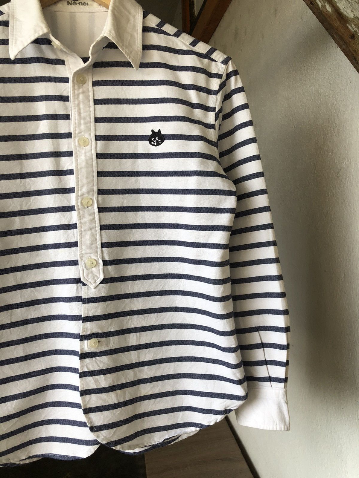 Issey Miyake Vintage Issey Miyake Ne-net Stripe Button Up Shirt Size S / US 4 / IT 40 - 5 Thumbnail