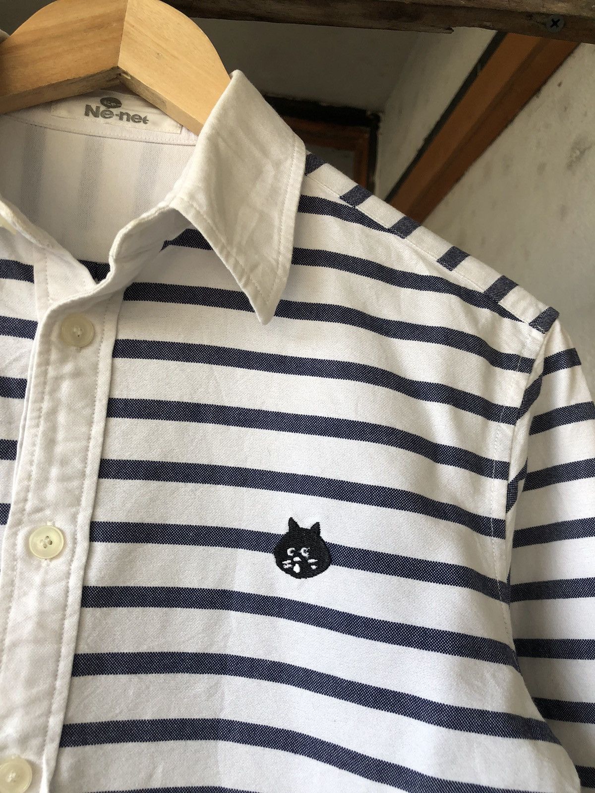 Issey Miyake Vintage Issey Miyake Ne-net Stripe Button Up Shirt Size S / US 4 / IT 40 - 6 Thumbnail