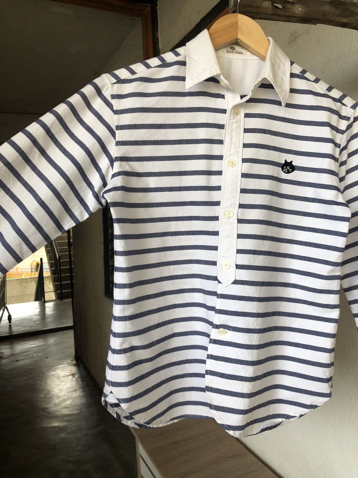Issey Miyake Vintage Issey Miyake Ne-net Stripe Button Up Shirt Size S / US 4 / IT 40 - 15 Thumbnail