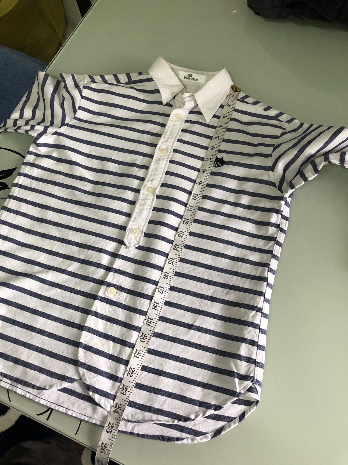 Issey Miyake Vintage Issey Miyake Ne-net Stripe Button Up Shirt Size S / US 4 / IT 40 - 20 Thumbnail