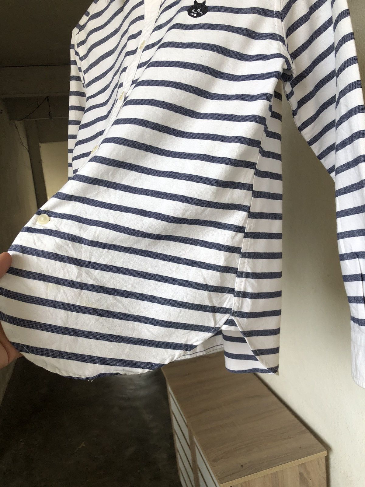 Issey Miyake Vintage Issey Miyake Ne-net Stripe Button Up Shirt Size S / US 4 / IT 40 - 14 Thumbnail