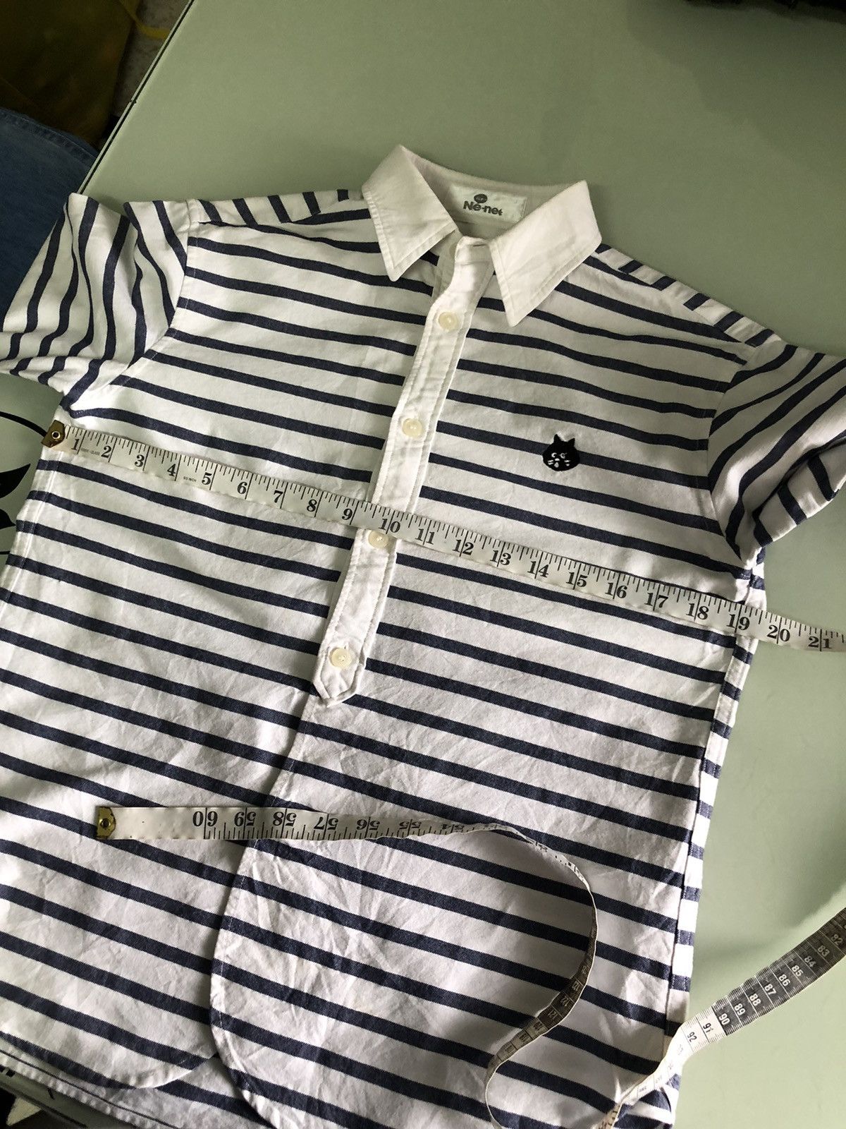 Issey Miyake Vintage Issey Miyake Ne-net Stripe Button Up Shirt Size S / US 4 / IT 40 - 19 Thumbnail