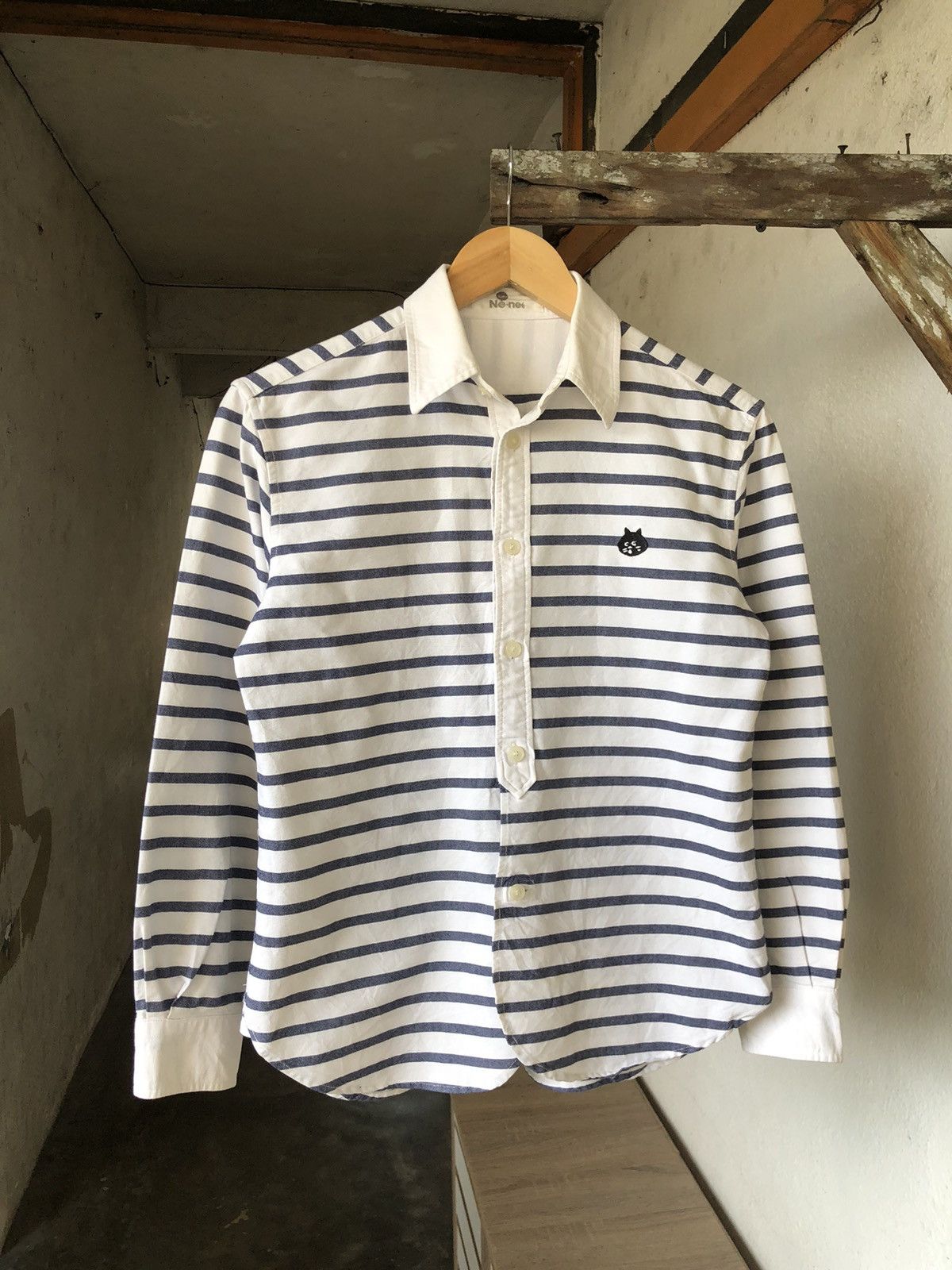 Issey Miyake Vintage Issey Miyake Ne-net Stripe Button Up Shirt Size S / US 4 / IT 40 - 3 Thumbnail