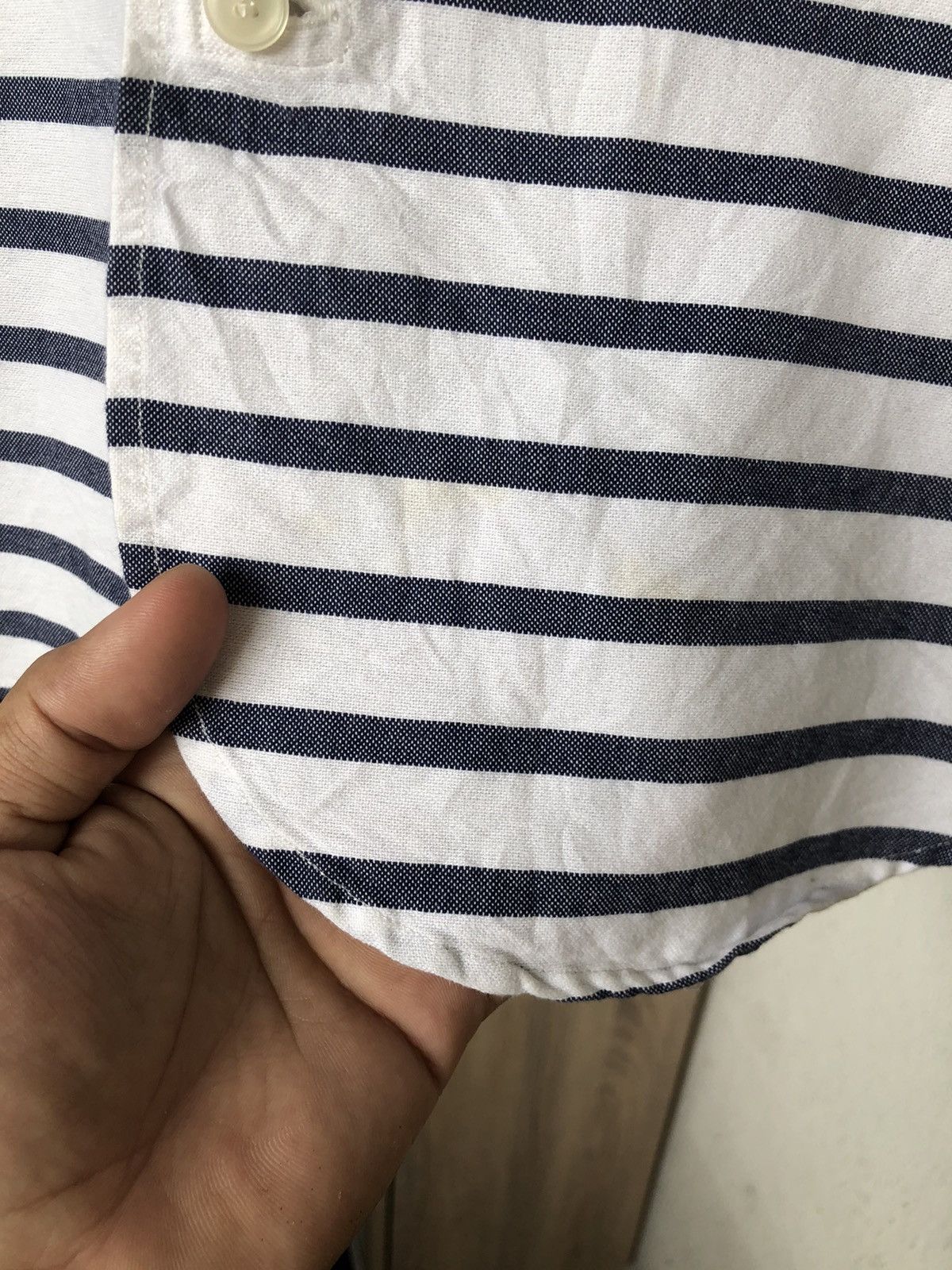 Issey Miyake Vintage Issey Miyake Ne-net Stripe Button Up Shirt Size S / US 4 / IT 40 - 13 Thumbnail