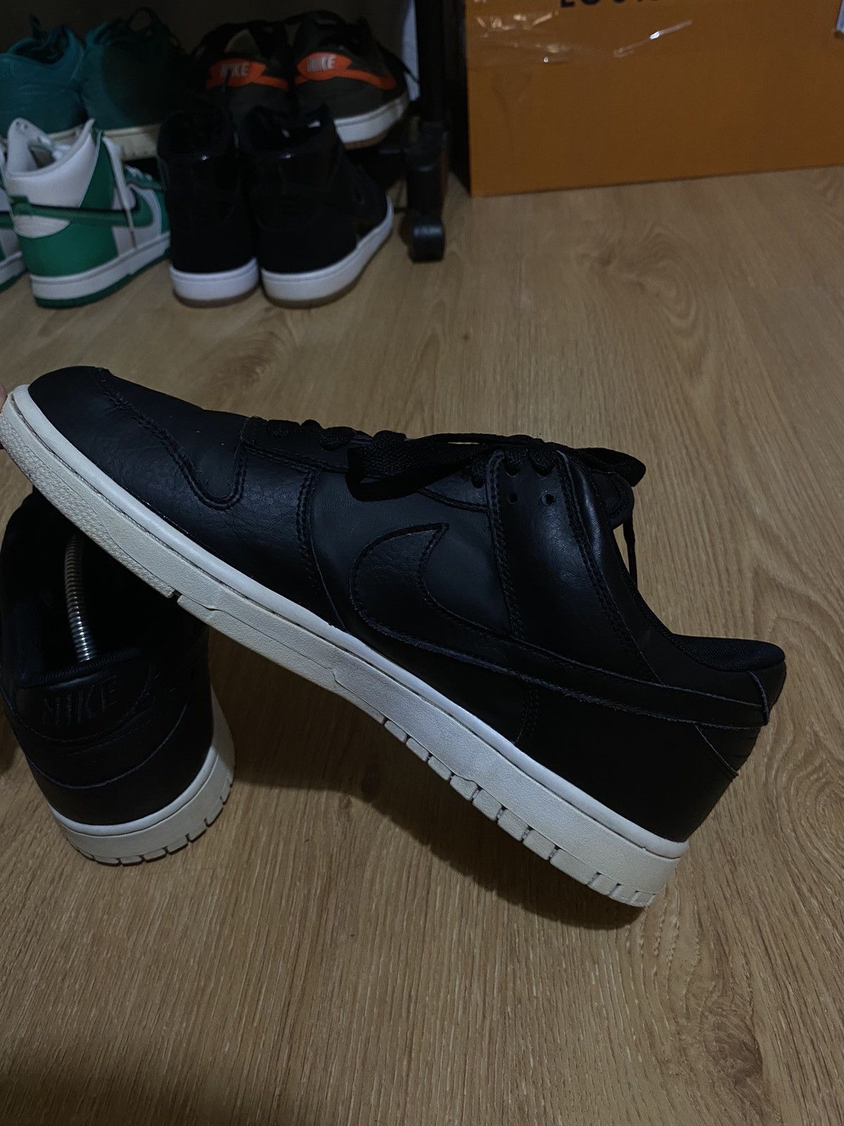 Nike Nike dunk low leather black white Size US 11 / EU 44 - 6 Thumbnail