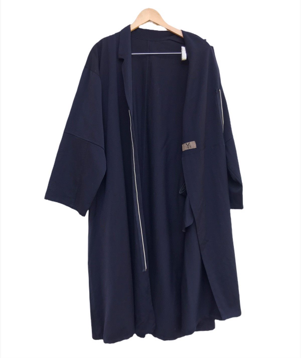 image of Archival Clothing x Avant Garde Private Collectionyohji Yamamoto Oversize Loose Long Coat in Navy (