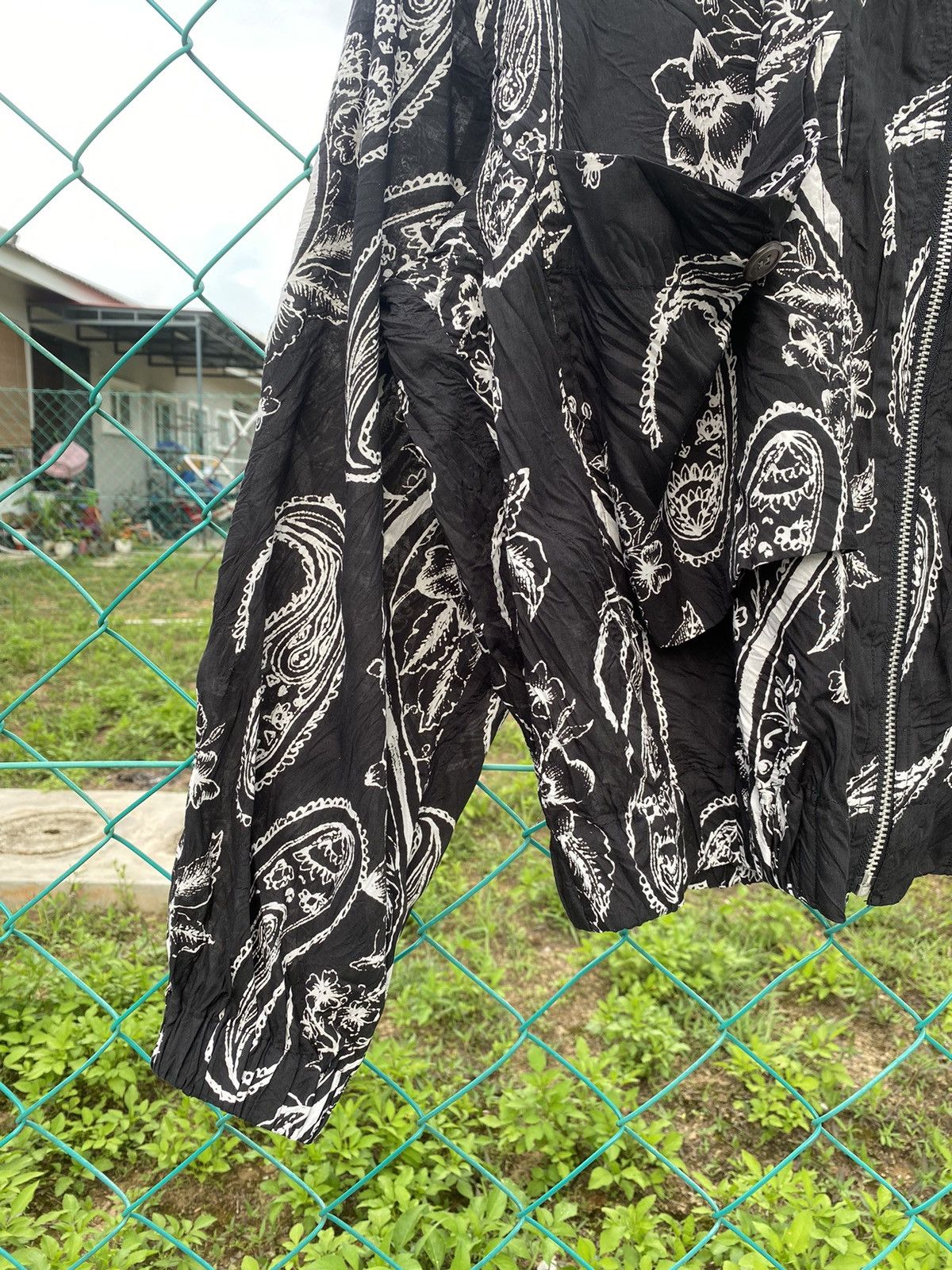 Issey Miyake SS1996 Issey Miyake Paisley Cropped Jacket Size US L / EU 52-54 / 3 - 4 Thumbnail