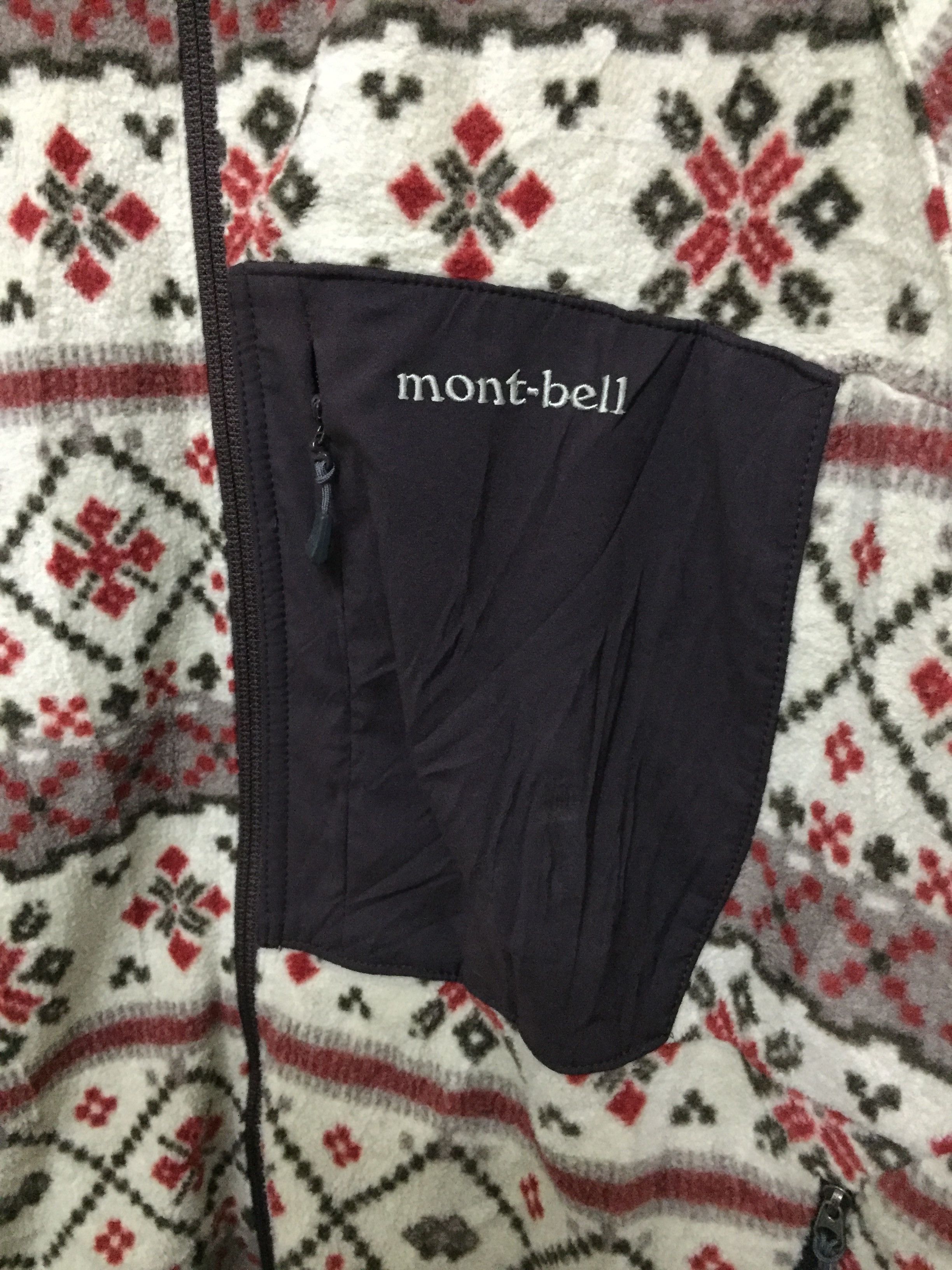 Montbell 1990s Fleece native vertical pocket jacket Size US M / EU 48-50 / 2 - 5 Thumbnail