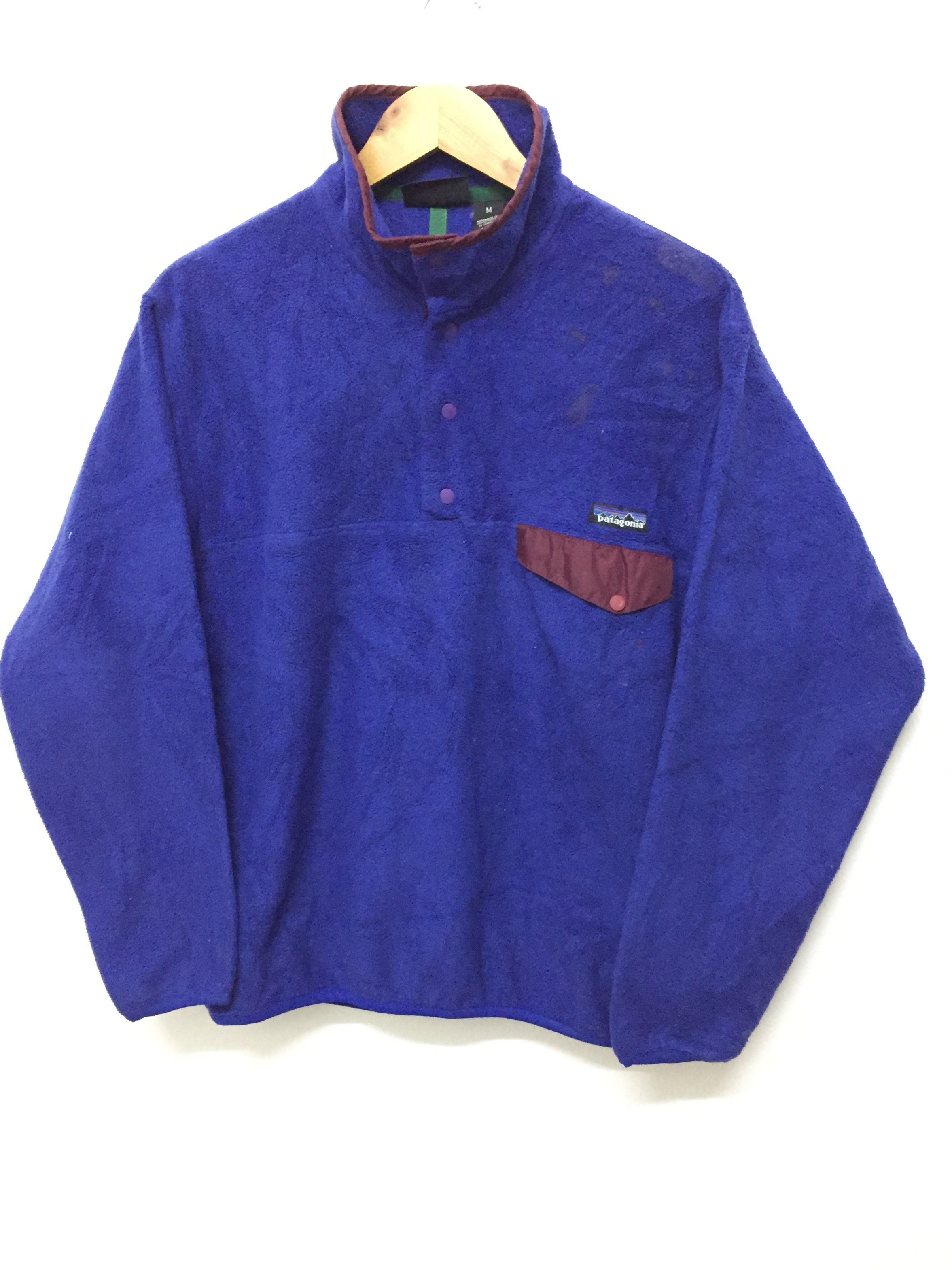 Patagonia 90's PATAGONIA fleece pocket snap button jacket Size US M / EU 48-50 / 2 - 2 Thumbnail