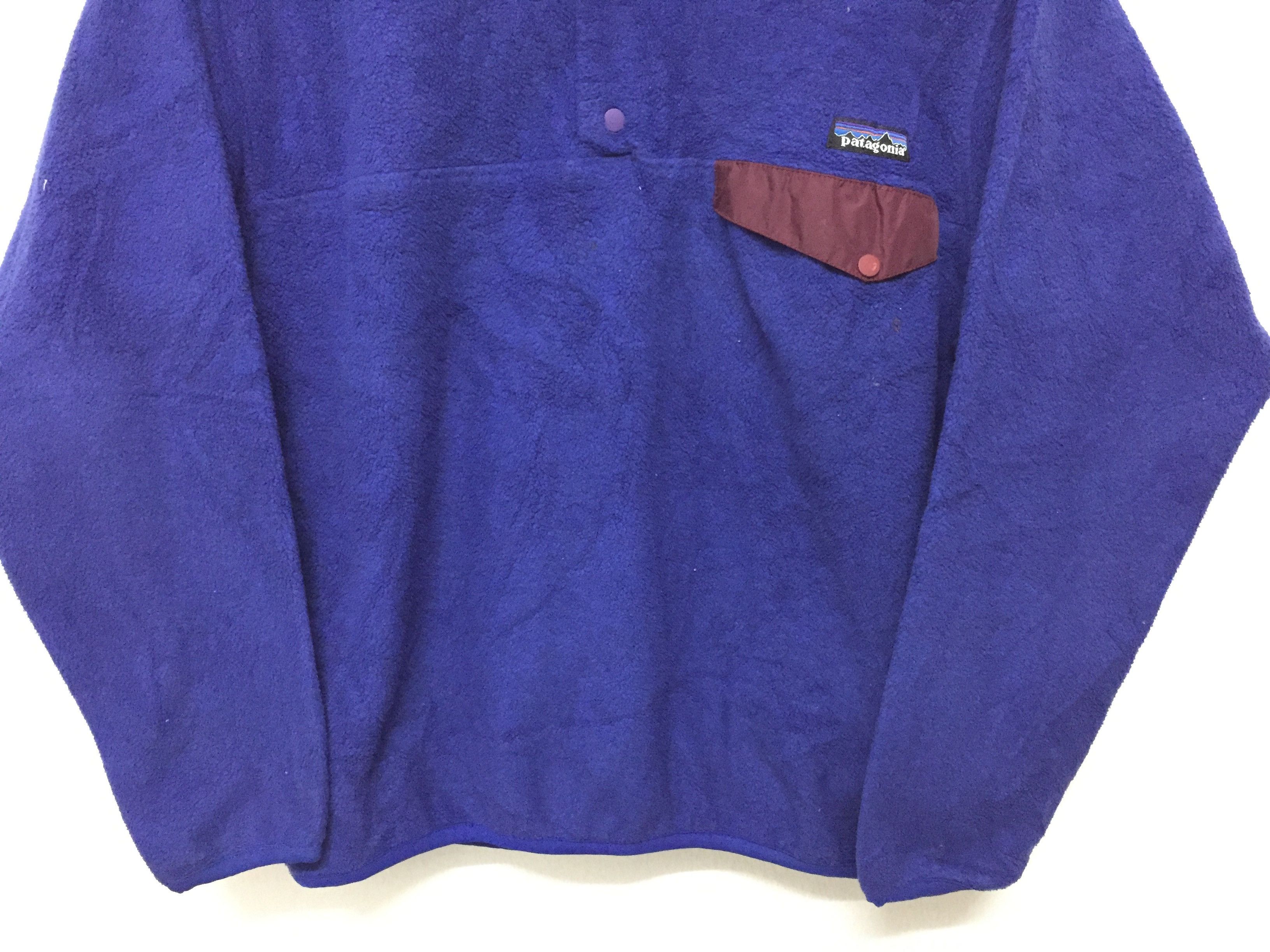 Patagonia 90's PATAGONIA fleece pocket snap button jacket Size US M / EU 48-50 / 2 - 5 Thumbnail