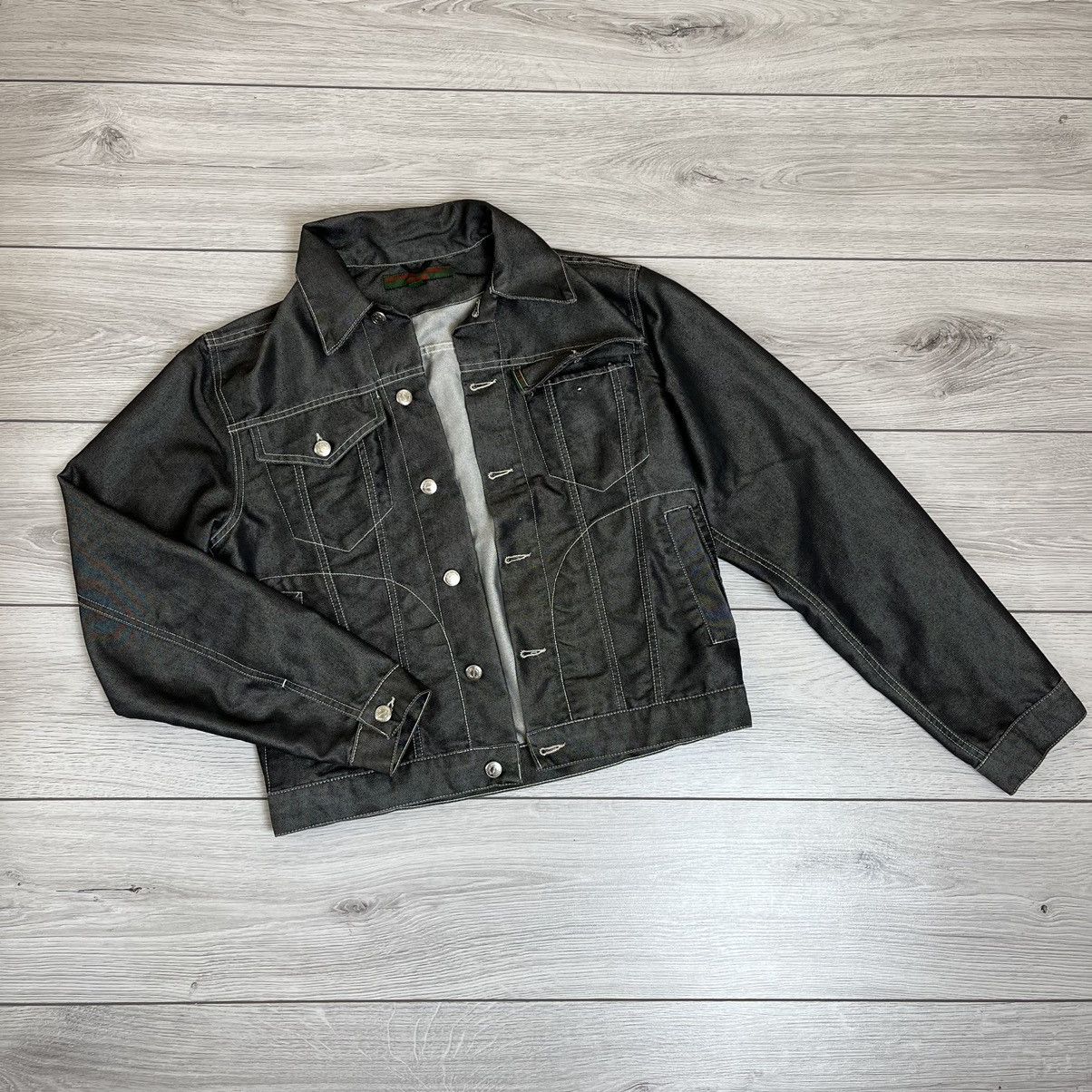 Japanese Brand × Katharine Hamnett London × Vintage Katharine Hamnett denim silver jacket Size US L / EU 52-54 / 3 - 1 Thumbnail