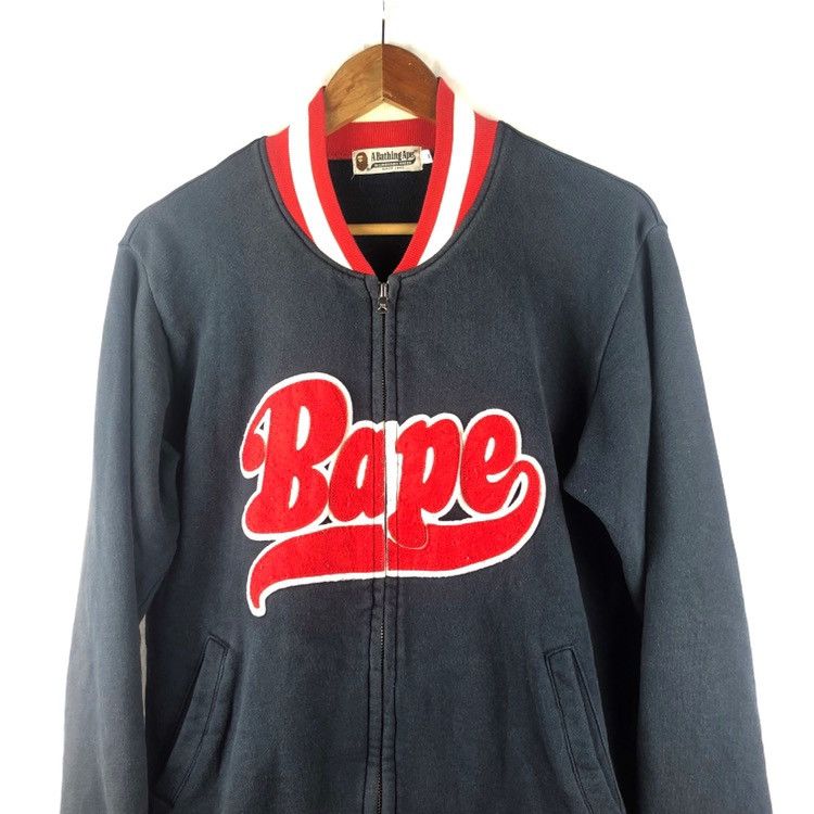 Bape Bape Zipper Cotton Varsity Jacket Size US M / EU 48-50 / 2 - 3 Thumbnail