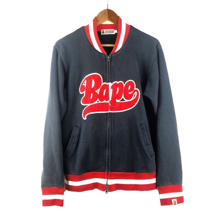 Bape Bape Zipper Cotton Varsity Jacket Size US M / EU 48-50 / 2 - 1 Thumbnail