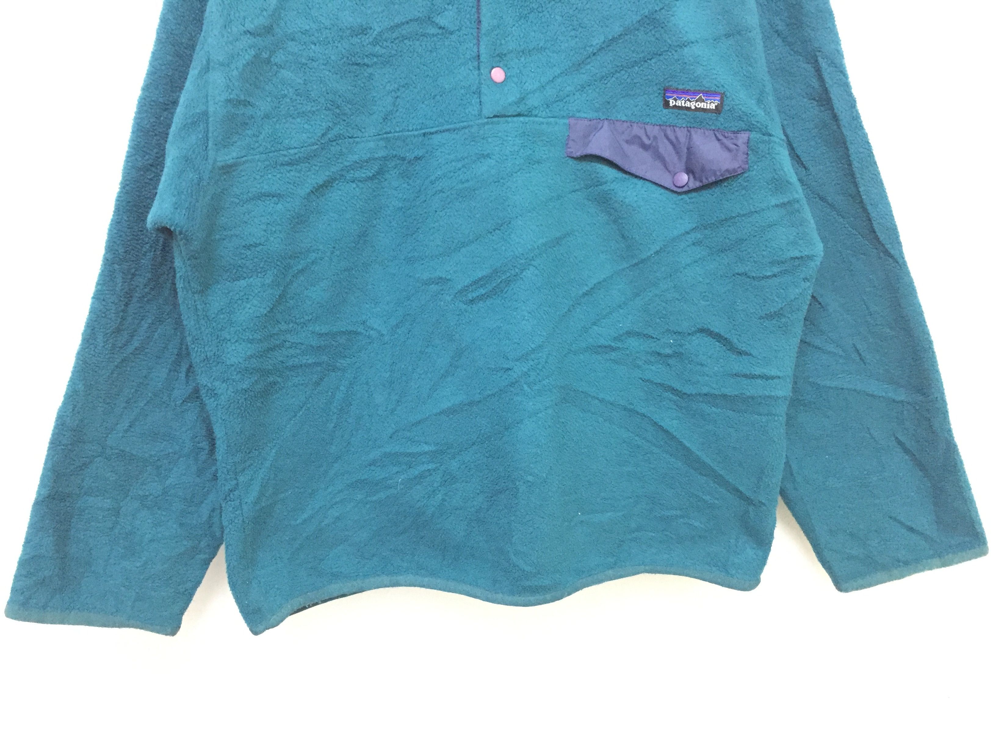 Patagonia 90's PATAGONIA fleece pocket snap button jacket Size US M / EU 48-50 / 2 - 5 Thumbnail
