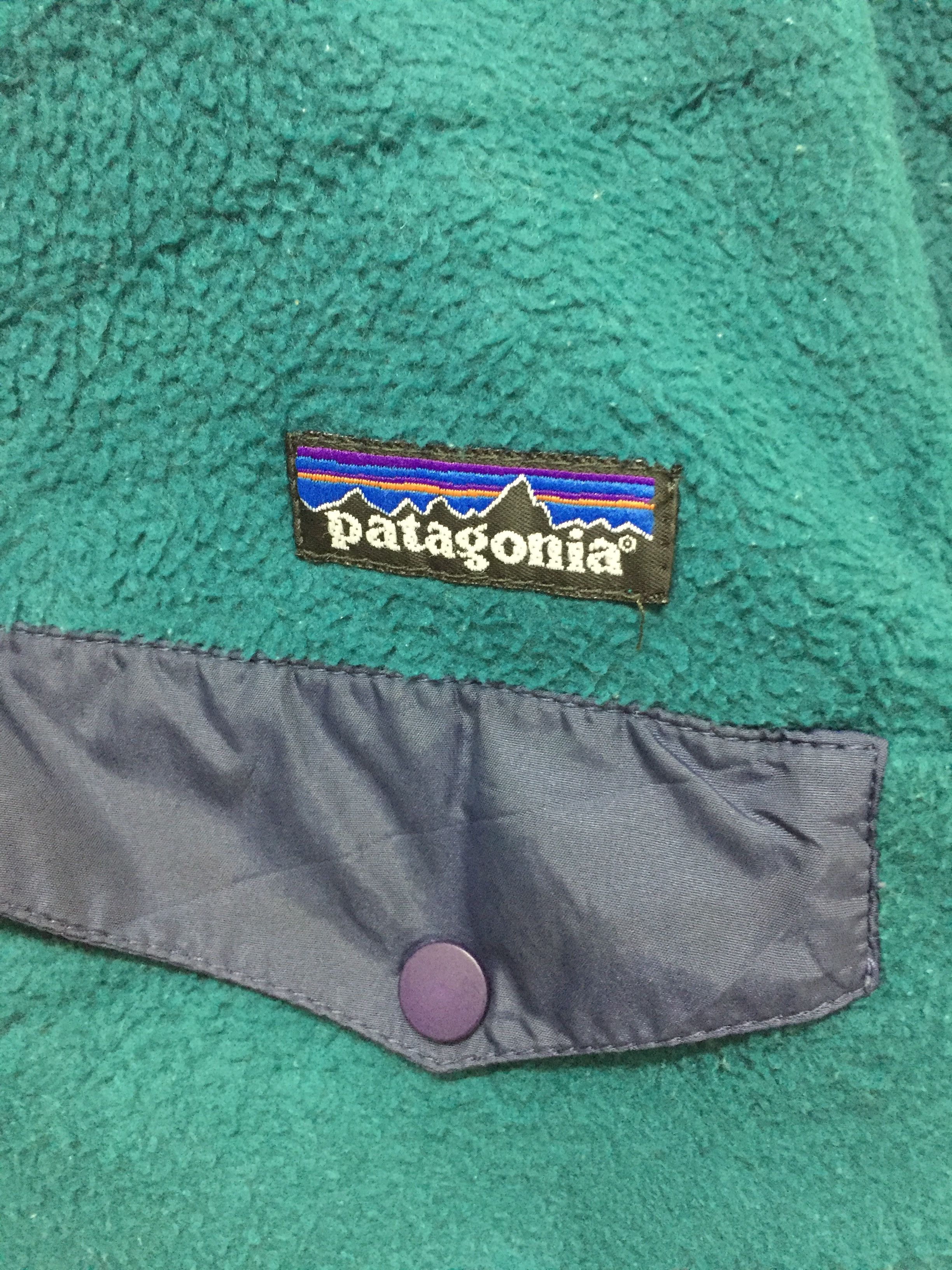Patagonia 90's PATAGONIA fleece pocket snap button jacket Size US M / EU 48-50 / 2 - 6 Thumbnail