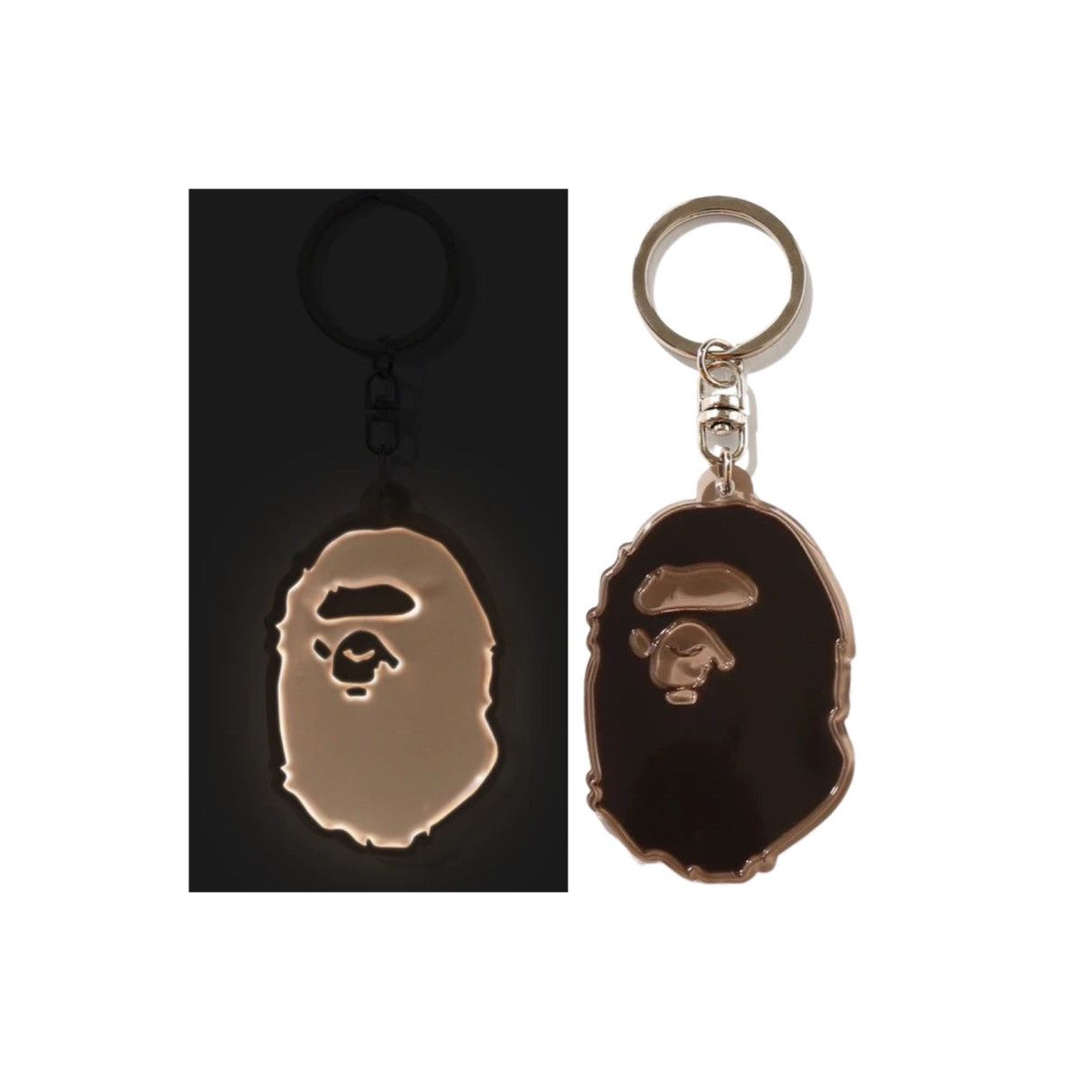 Bape BAPE Ape Head Reflective Keychain Black Size ONE SIZE - 1 Thumbnail