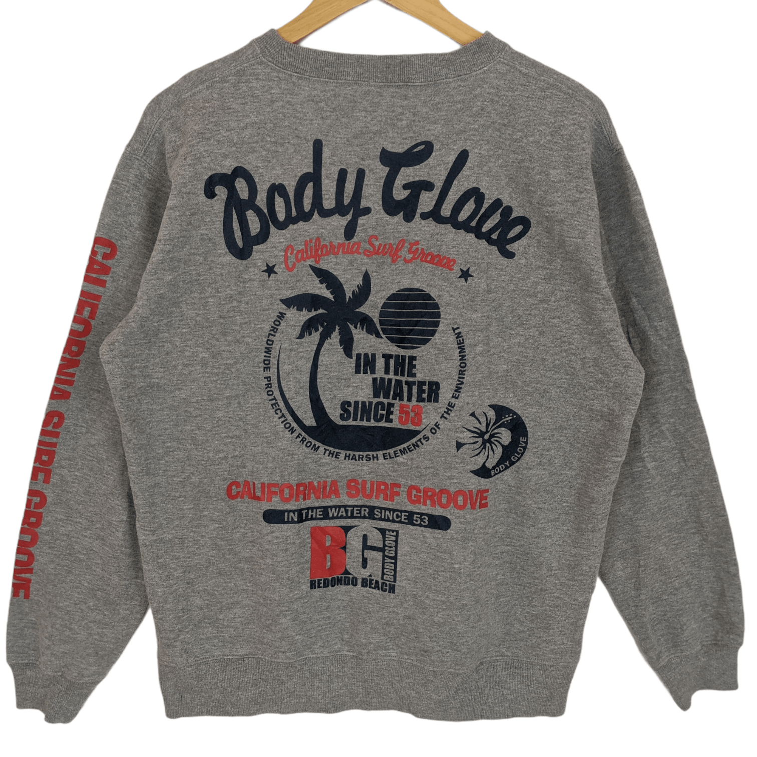 Body Glove BODY GLOVE Big Logo Jumper Sweatshirt Size US L / EU 52-54 / 3 - 4 Thumbnail