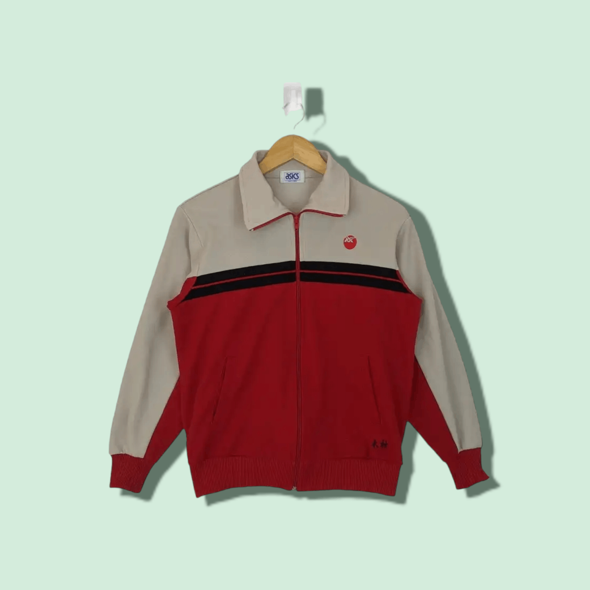 Asics Vintage 80's ASICS Tracksuit Sportswear Training Jacket Size US S / EU 44-46 / 1 - 1 Thumbnail