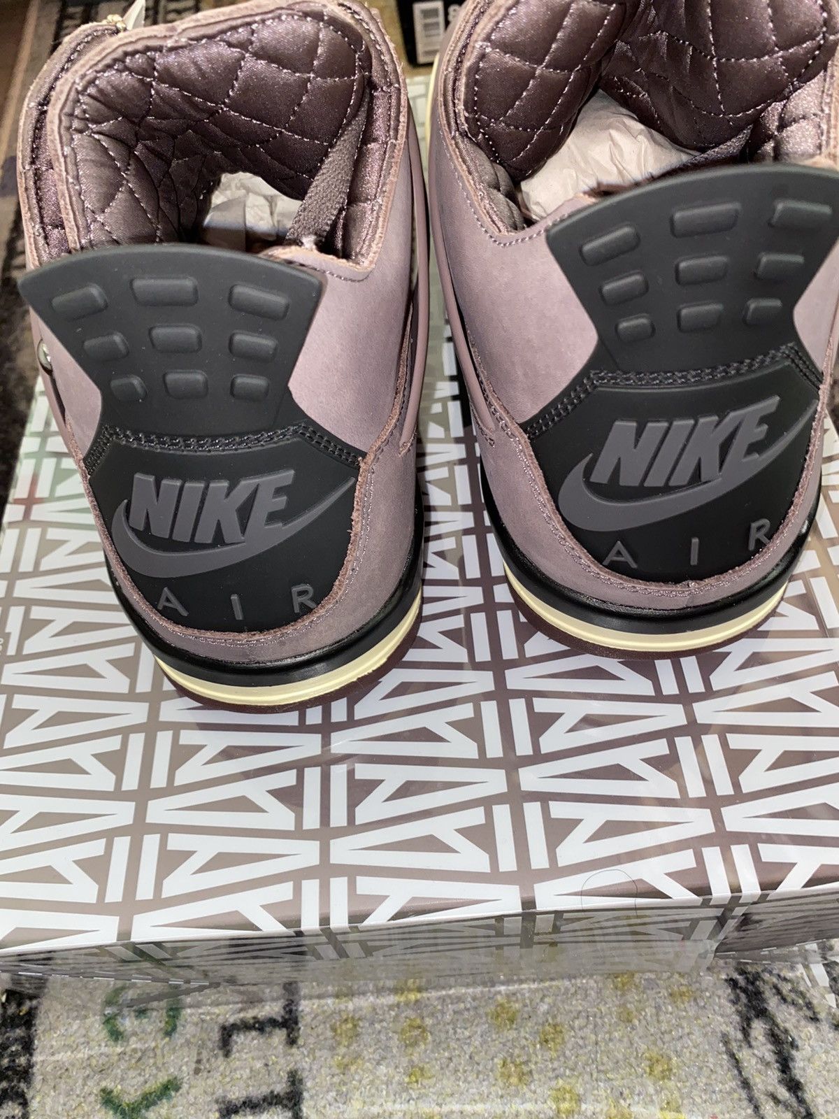 A Ma Maniere × Jordan Brand × Nike Jordan 4 Retro A Ma Maniere Violet Ore Size US 11.5 / EU 44-45 - 4 Thumbnail