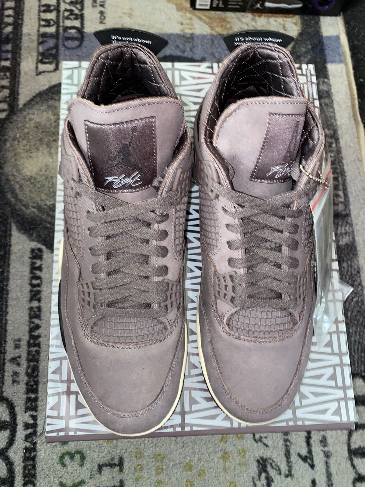A Ma Maniere × Jordan Brand × Nike Jordan 4 Retro A Ma Maniere Violet Ore Size US 11.5 / EU 44-45 - 3 Thumbnail