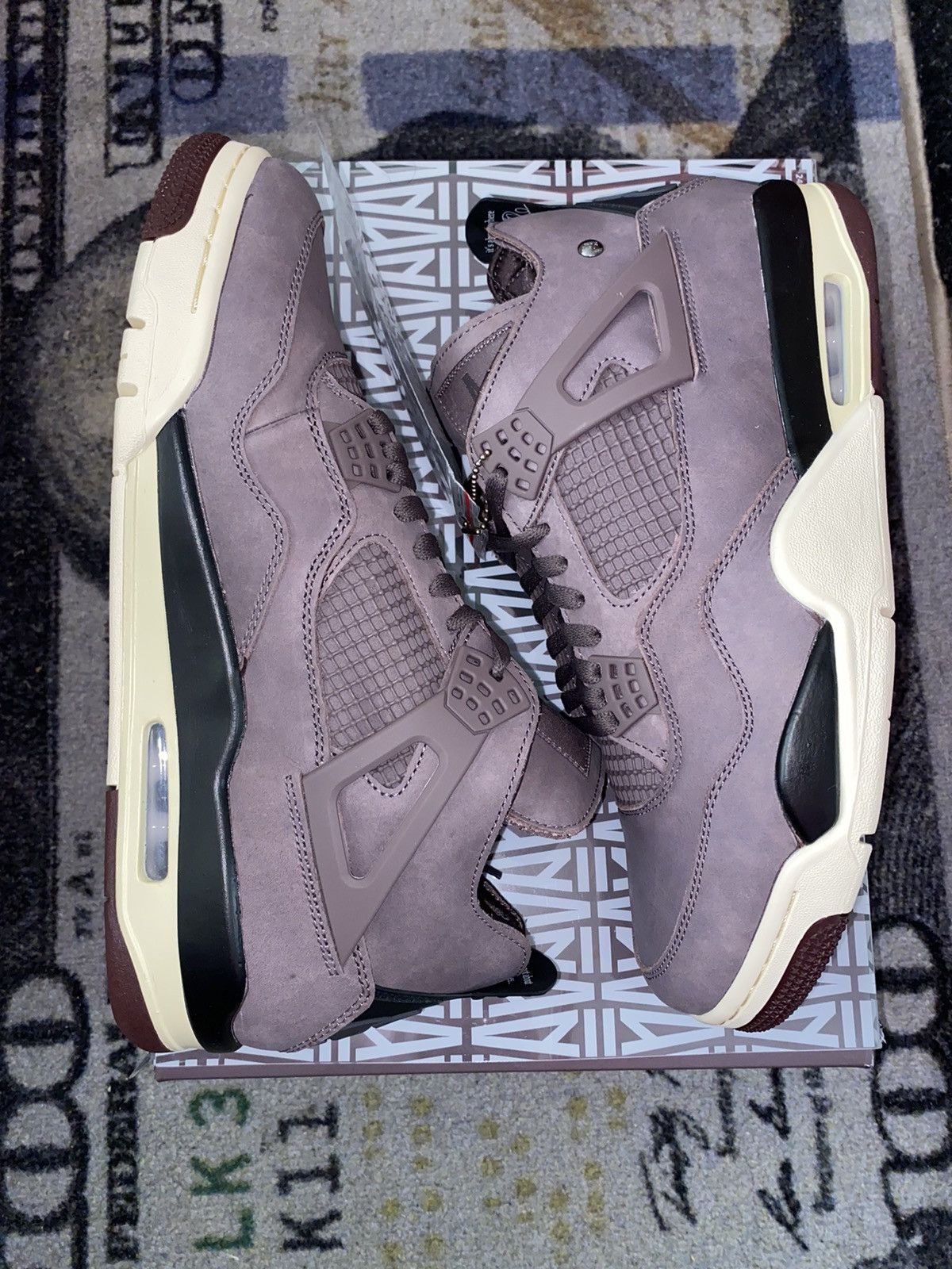 A Ma Maniere × Jordan Brand × Nike Jordan 4 Retro A Ma Maniere Violet Ore Size US 11.5 / EU 44-45 - 1 Thumbnail