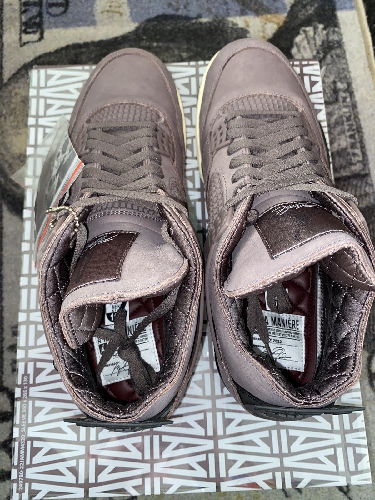 A Ma Maniere × Jordan Brand × Nike Jordan 4 Retro A Ma Maniere Violet Ore Size US 11.5 / EU 44-45 - 5 Thumbnail