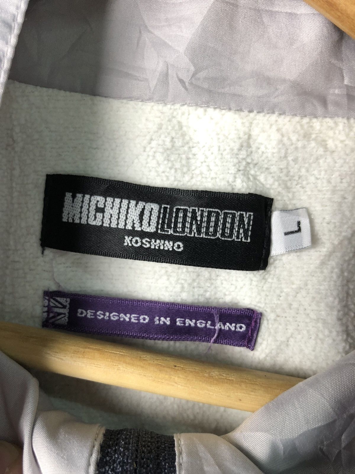 Designer × Michiko Koshino London × Vintage VINTAGE MICHIKO LONDON KOSHINO WINDBREAKER FLECE INER JACKET Size US L / EU 52-54 / 3 - 5 Thumbnail