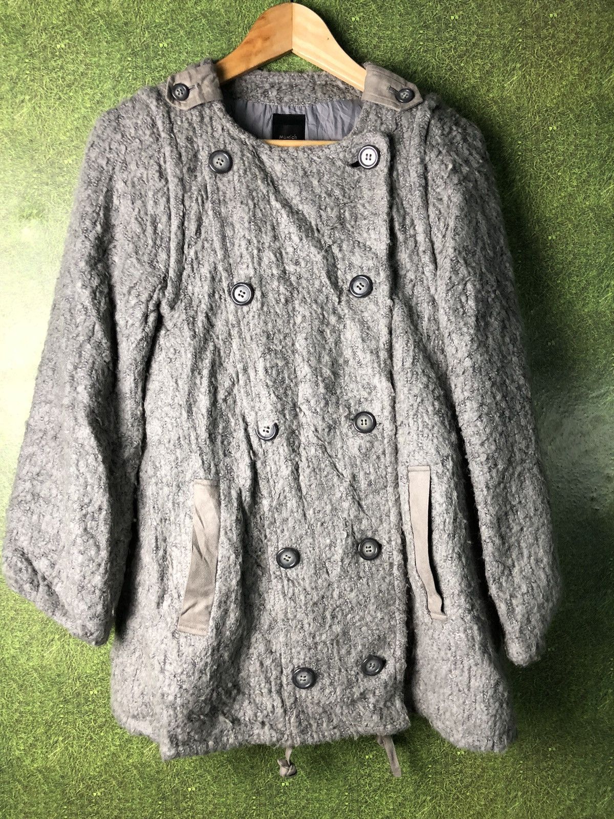 Japanese Brand × Vintage VINTAGE MUNICH BULKY FLEECE WOOL JACKET MADE IN JAPAN 🇯🇵 Size US S / EU 44-46 / 1 - 1 Thumbnail