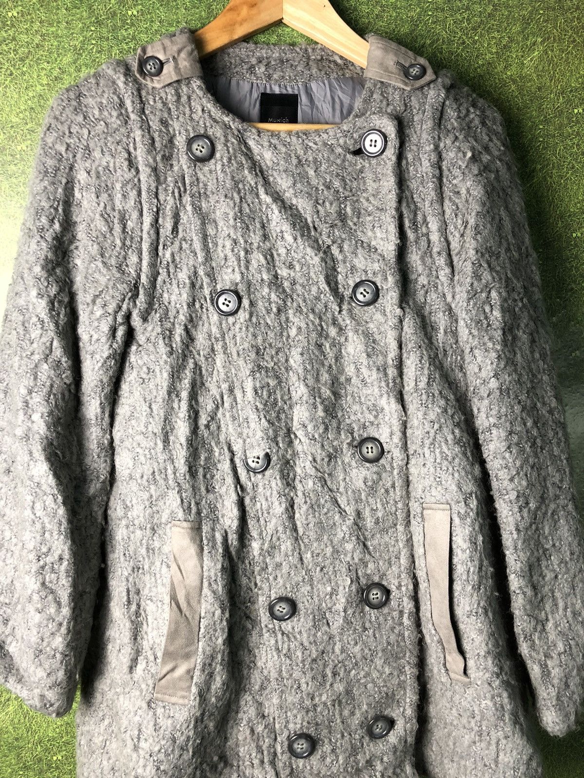 Japanese Brand × Vintage VINTAGE MUNICH BULKY FLEECE WOOL JACKET MADE IN JAPAN 🇯🇵 Size US S / EU 44-46 / 1 - 2 Thumbnail