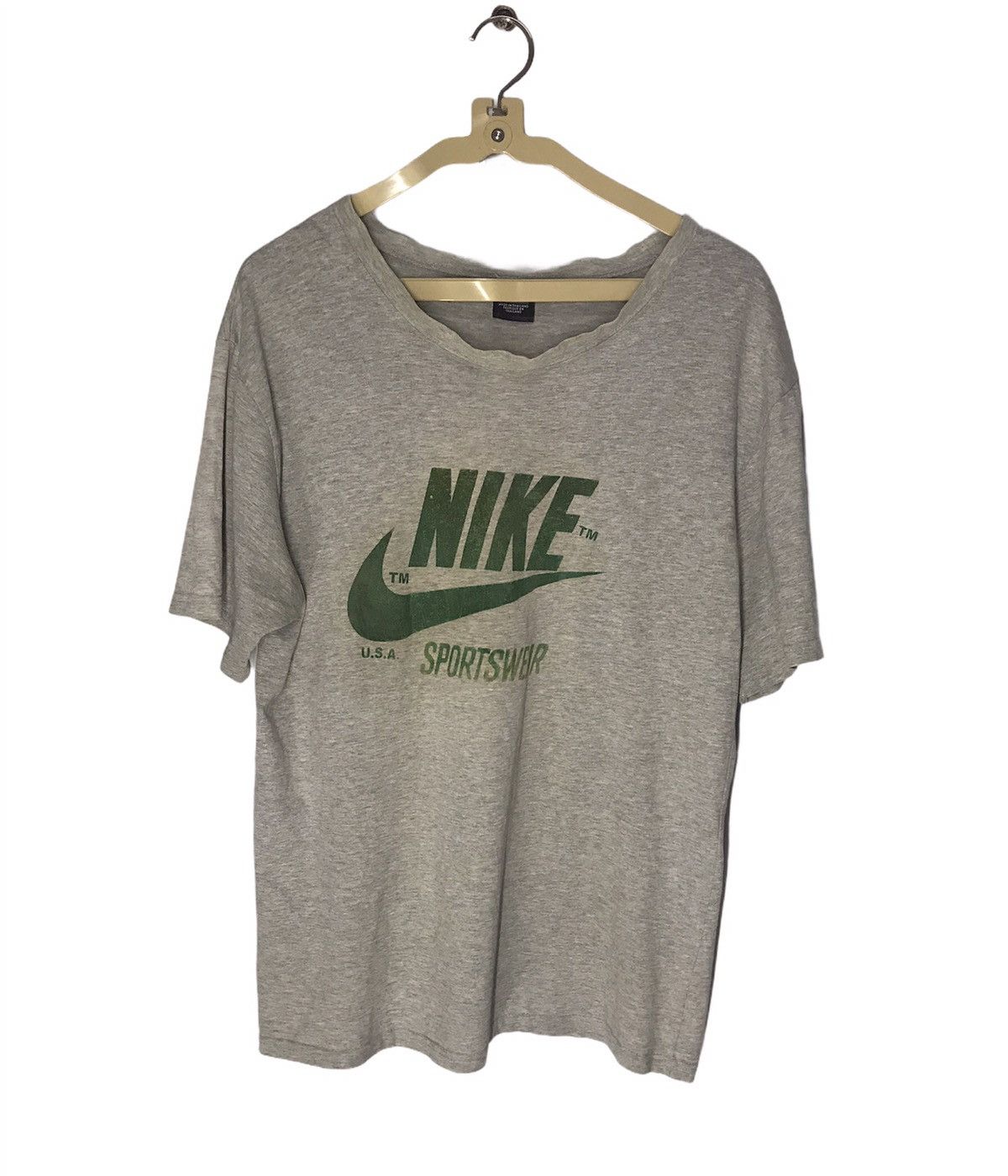 Nike × Vintage Vintage Nike sportwear spell and swoosh printed tshirt Size US M / EU 48-50 / 2 - 2 Thumbnail